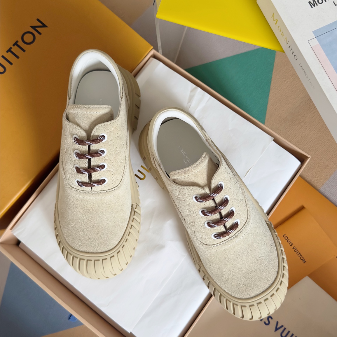 Louis Vuitton Female Leather Shoes Cow Leather M-l-s