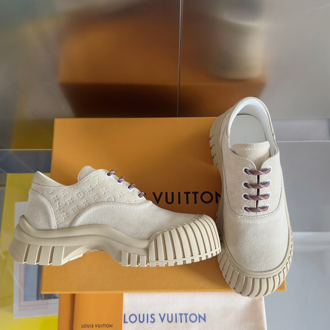 Louis Vuitton Female Leather Shoes Cow Leather M-l-s