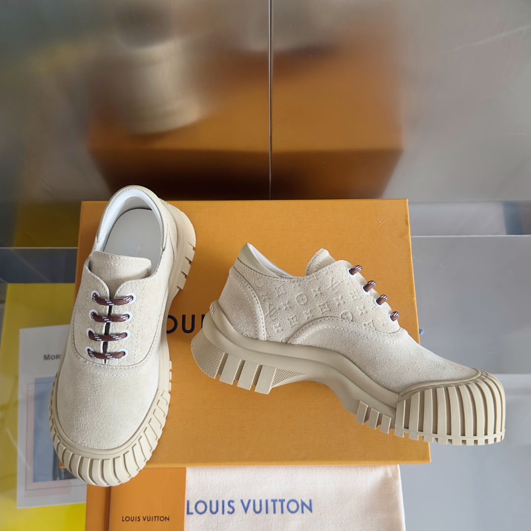 Louis Vuitton Female Leather Shoes Cow Leather M-l-s