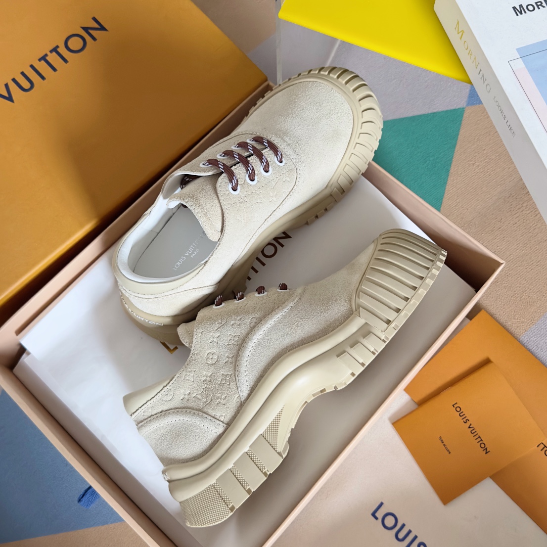 Louis Vuitton Female Leather Shoes Cow Leather M-l-s