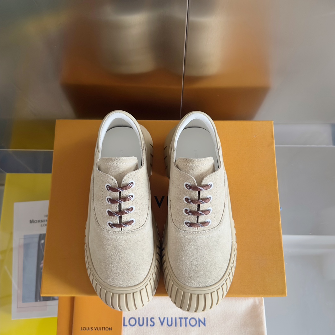 Louis Vuitton Female Leather Shoes Cow Leather M-l-s