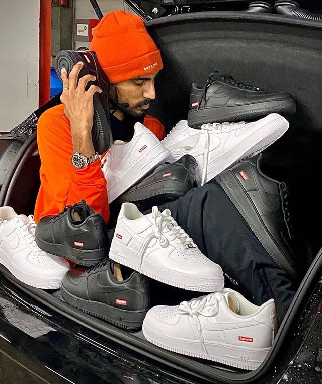 Nike Supreme Male Board Shoes Black M-l-s