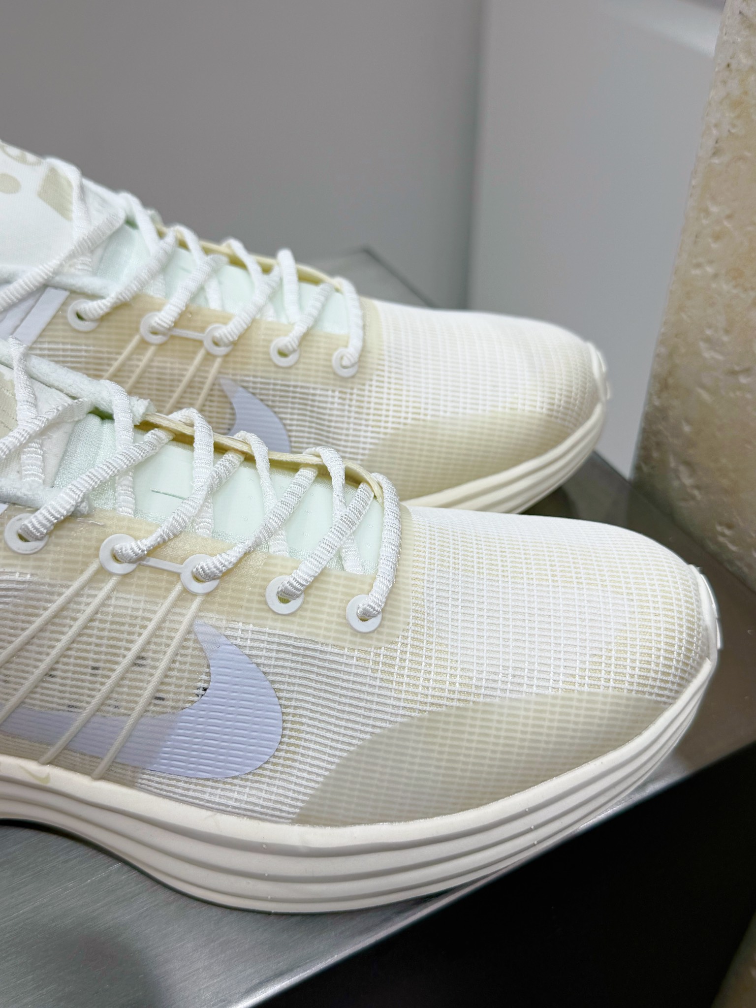 Nike Male Running Shoes Mesh Gray Breathable M-l-s