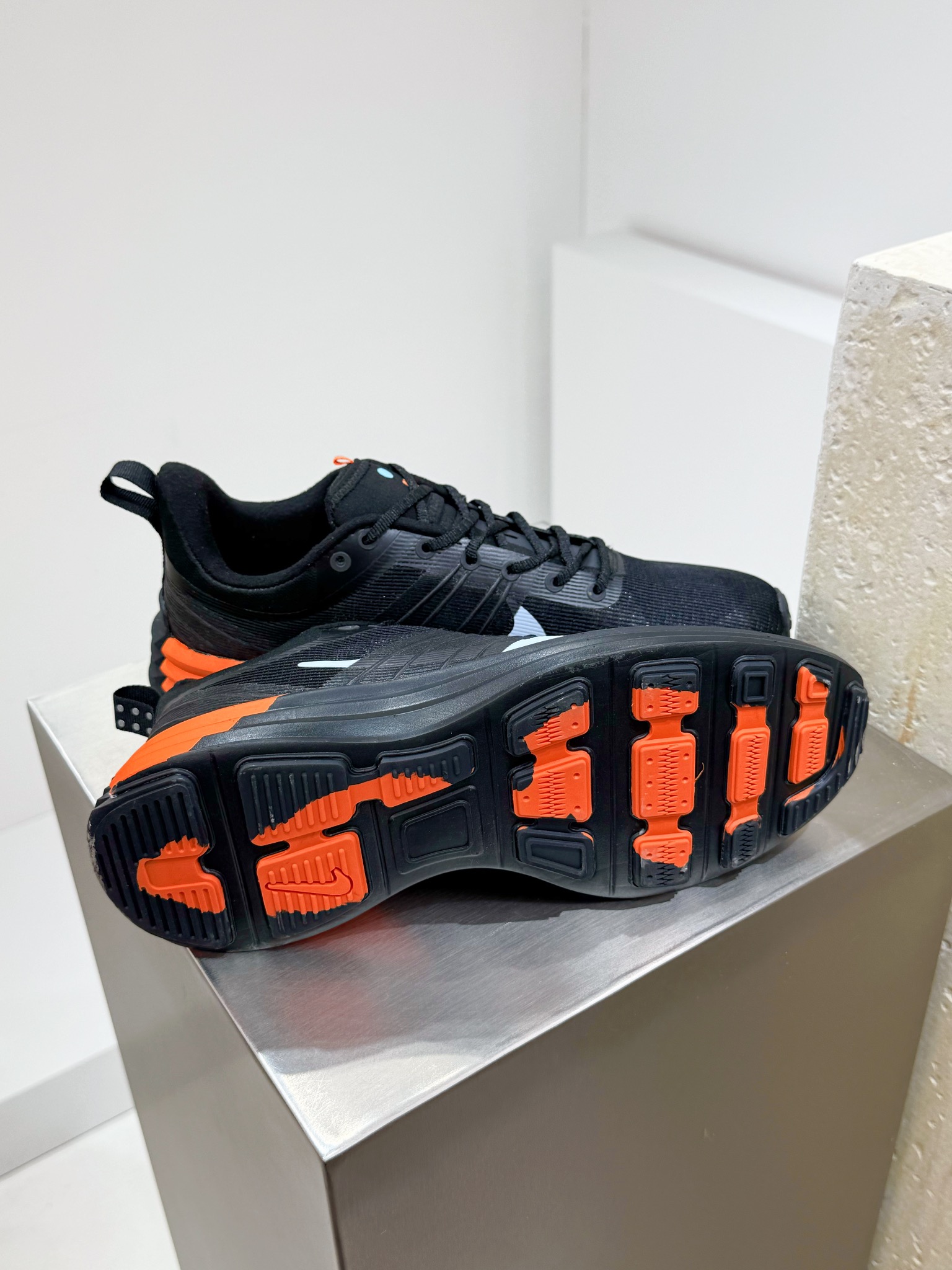 Nike Male Running Shoes Mesh Gray Breathable M-l-s