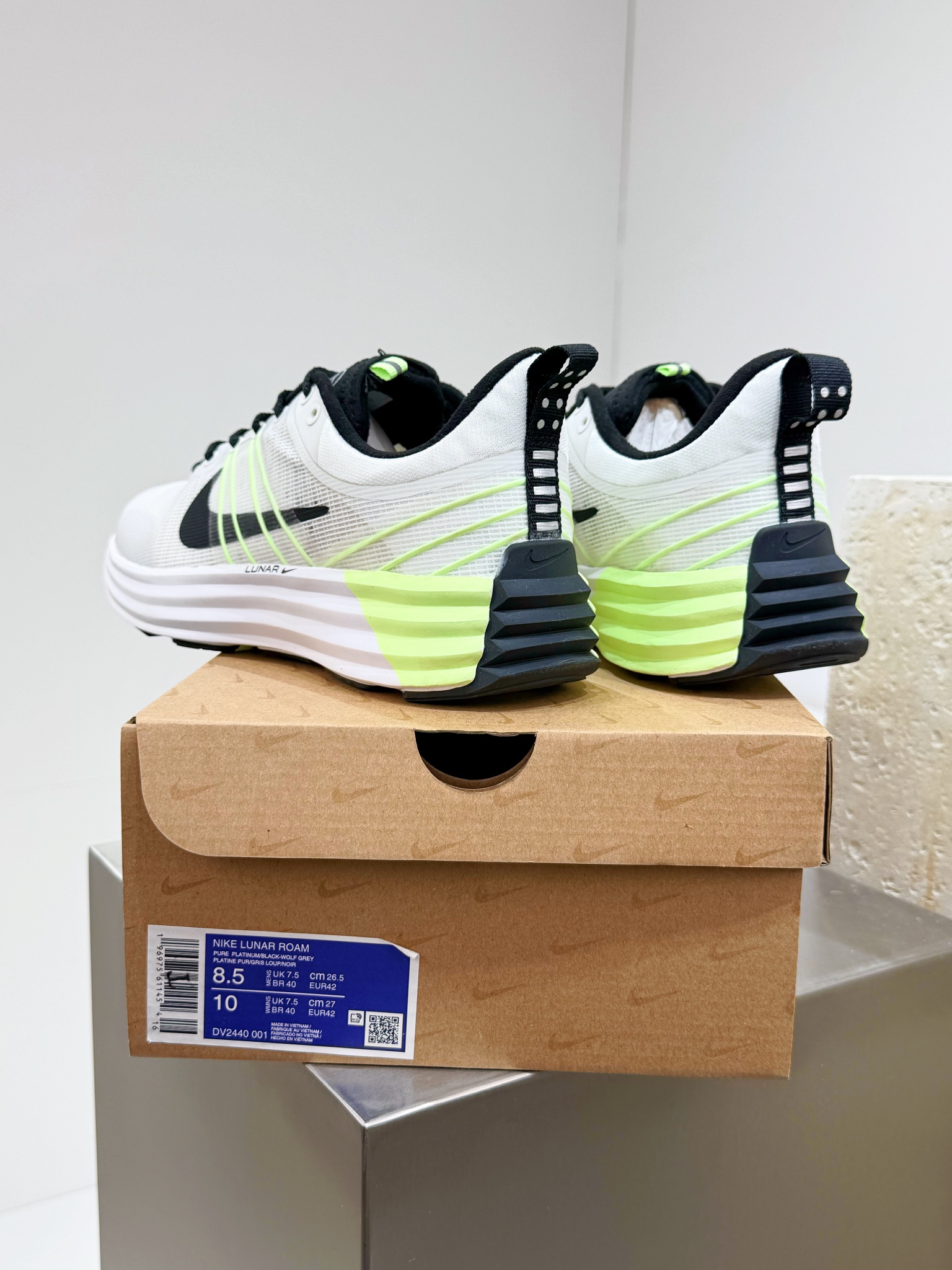 Nike Male Running Shoes Mesh Gray Breathable M-l-s