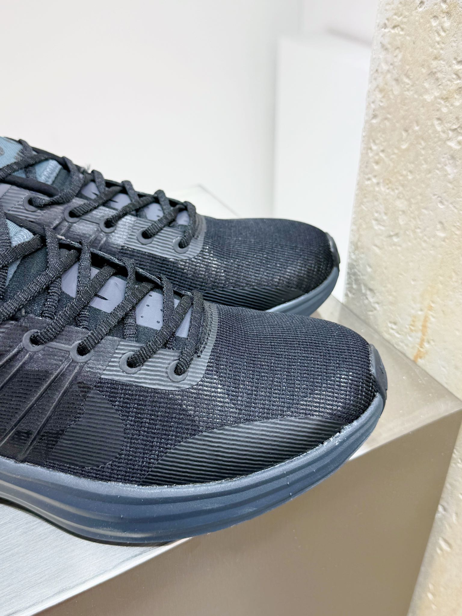 Nike Male Running Shoes Mesh Gray Breathable M-l-s