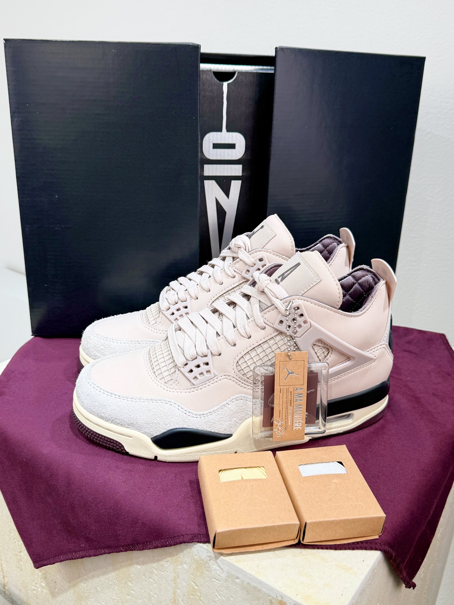 Jordan Nike Male Leather Shoes Red M-l-s