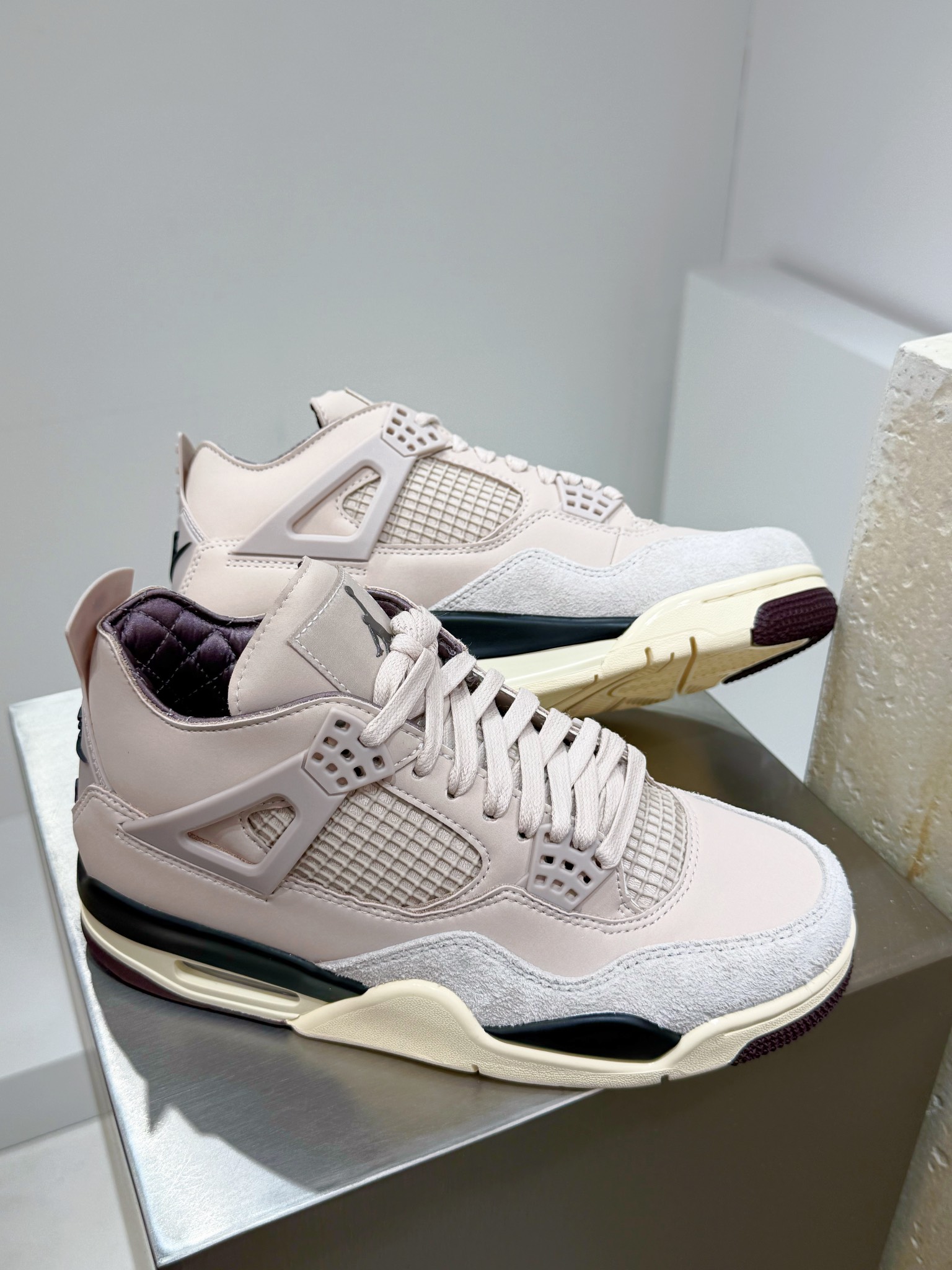 Jordan Nike Male Leather Shoes Red M-l-s