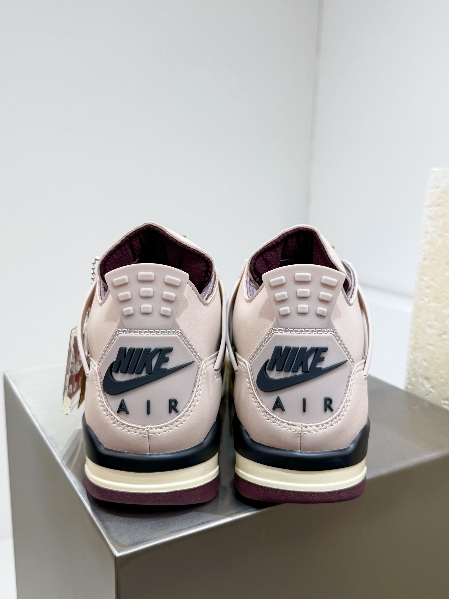 Jordan Nike Male Leather Shoes Red M-l-s