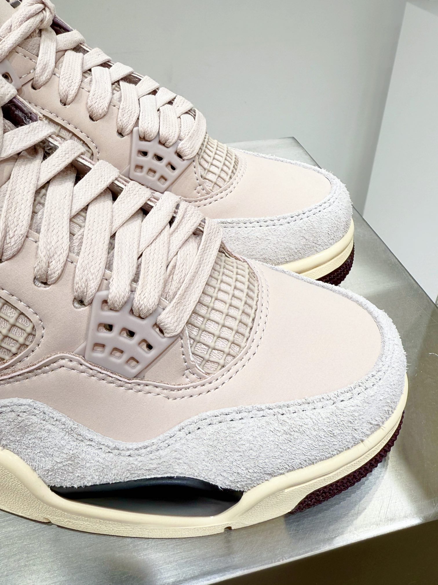 Jordan Nike Male Leather Shoes Red M-l-s