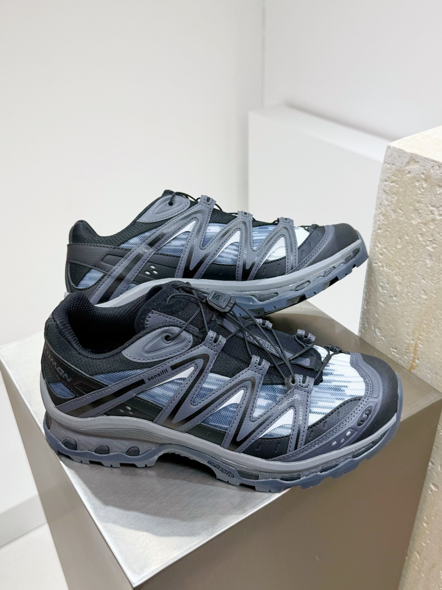 Adidas Calvin Klein Salomon Male Basic Shoes Mesh Black Breathable M-l-s