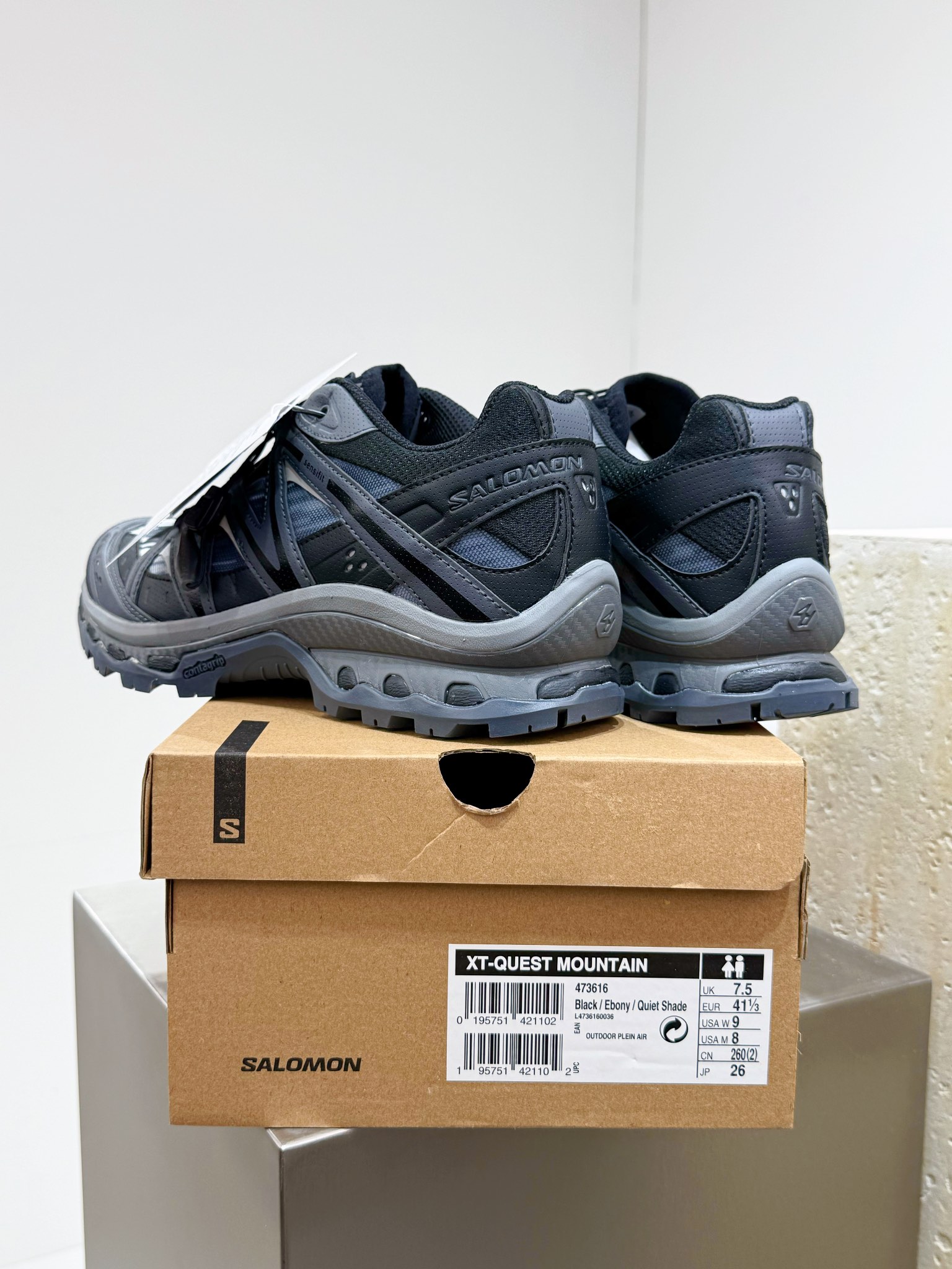 Adidas Calvin Klein Salomon Male Basic Shoes Mesh Black Breathable M-l-s