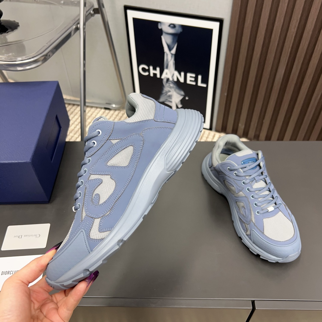 Dior Male Sneakers Mesh Breathable L