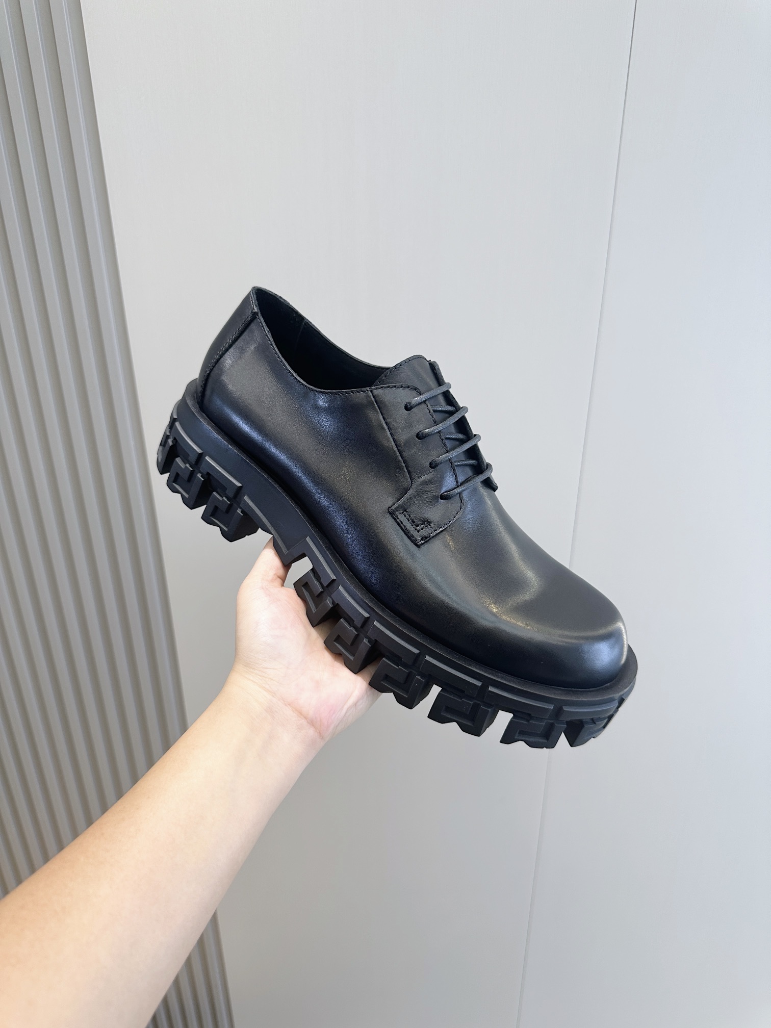 Versace Male Leather Shoes Cow Leather S