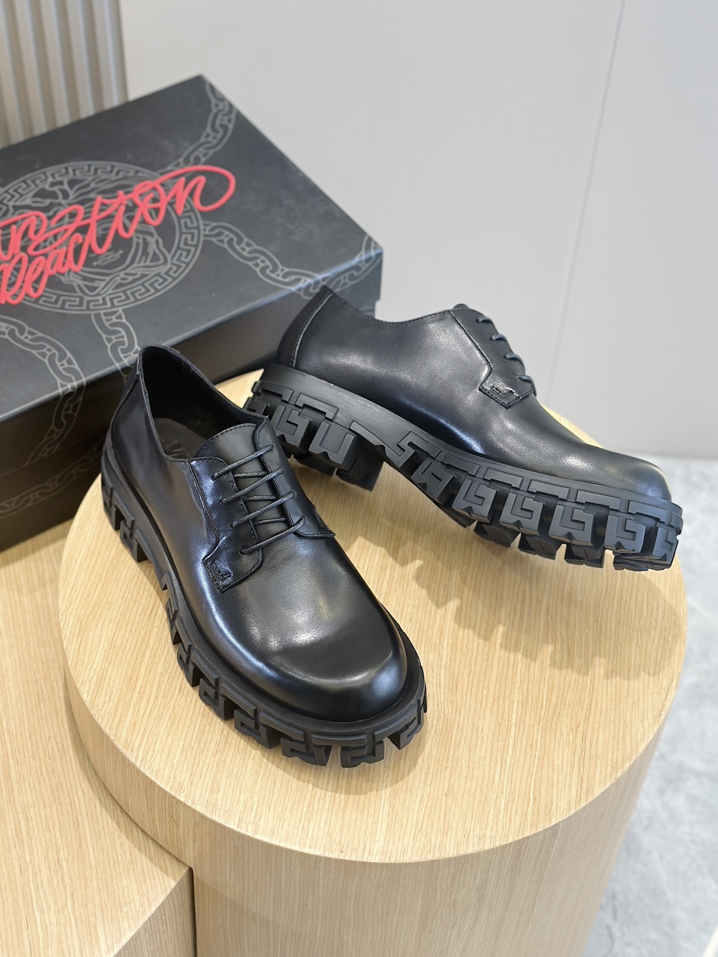 Versace Male Leather Shoes Cow Leather S