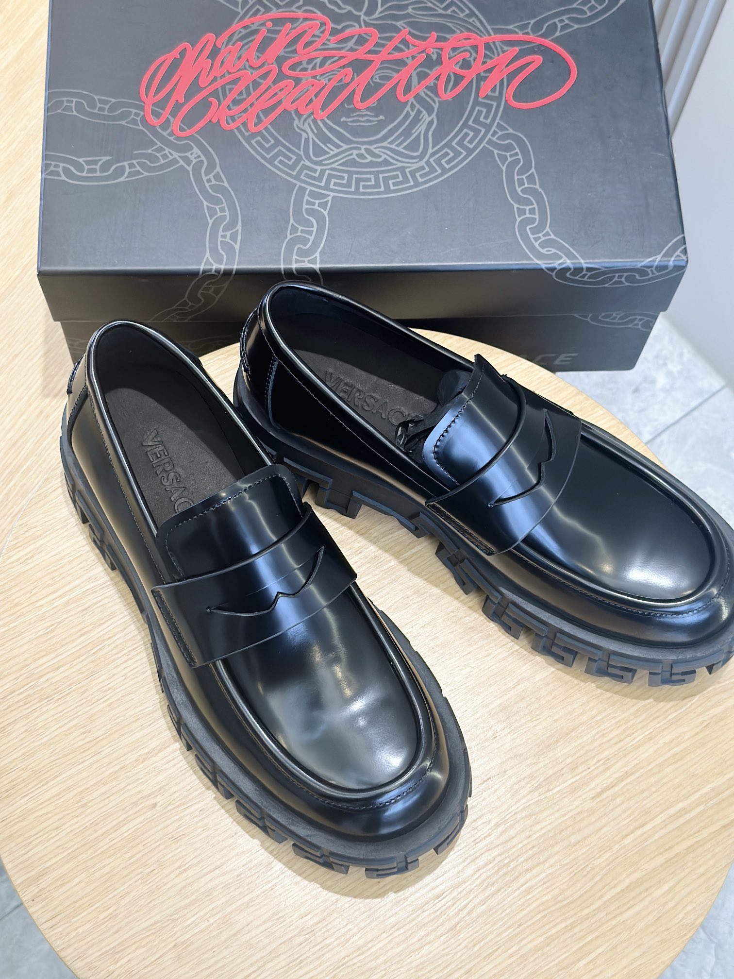 Versace Male Loafers Cow Leather S