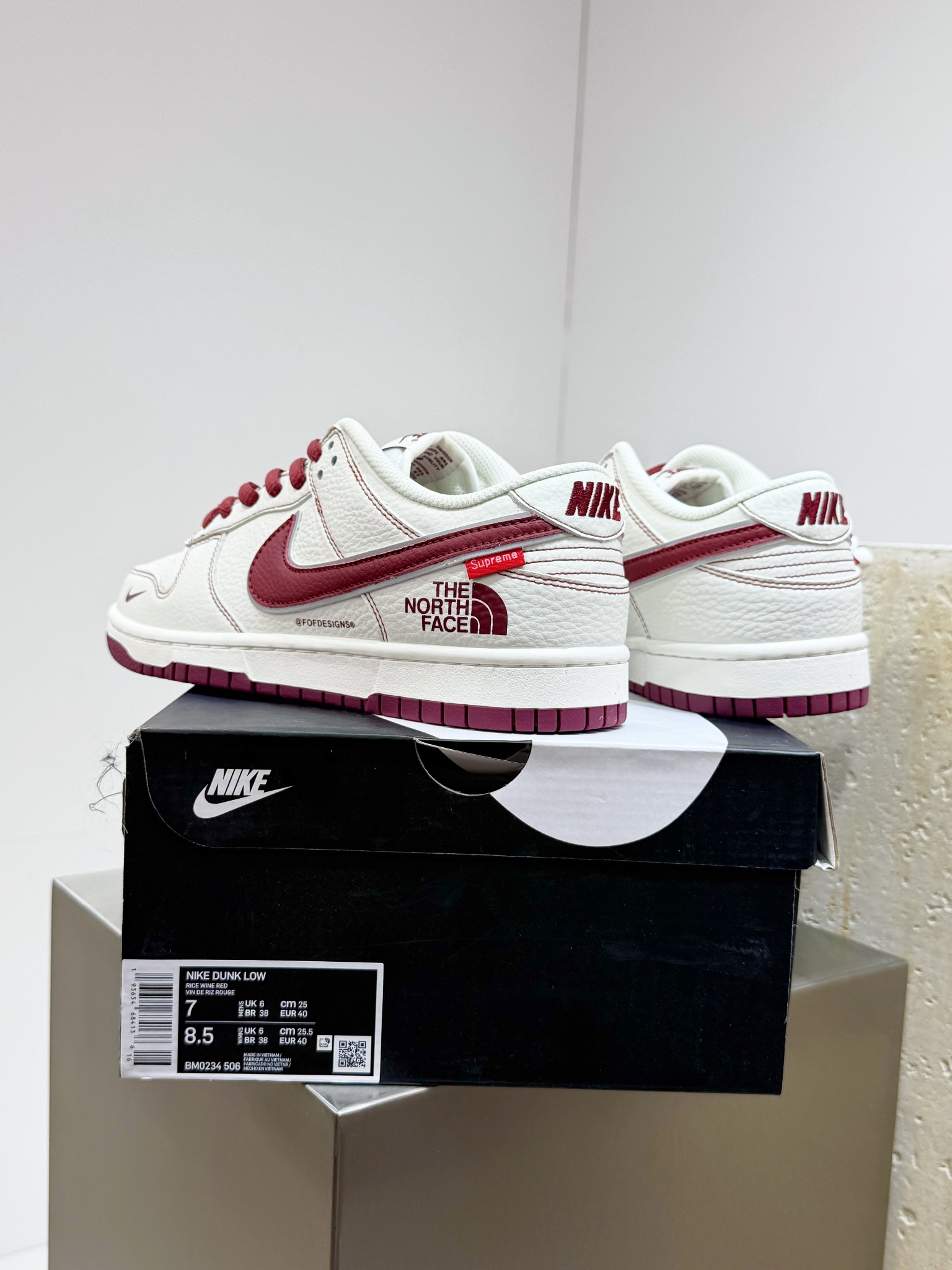 Nike Supreme The North Face Male Board Shoes M-l-s