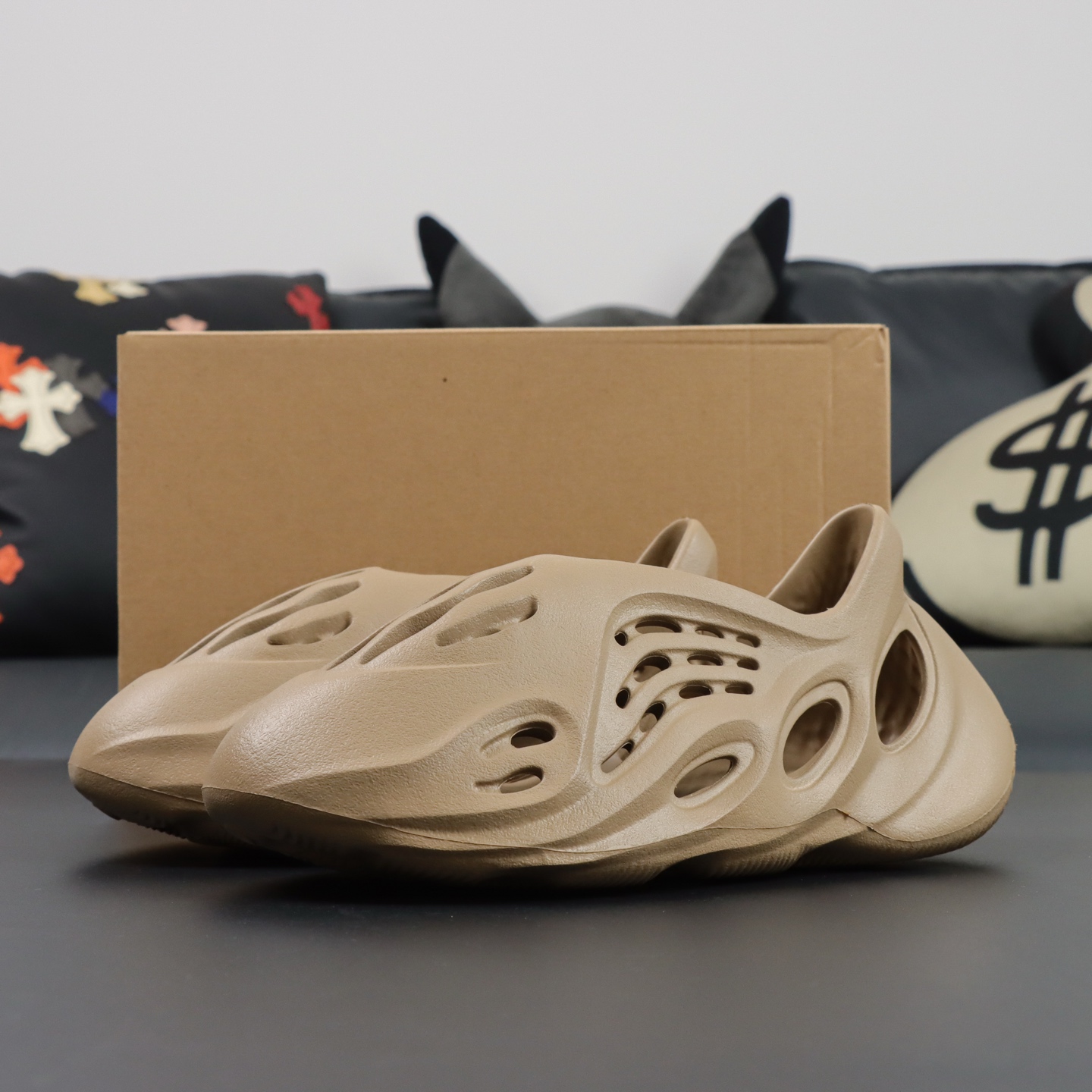 Crocs Yeezy Basic Shoes Brown M