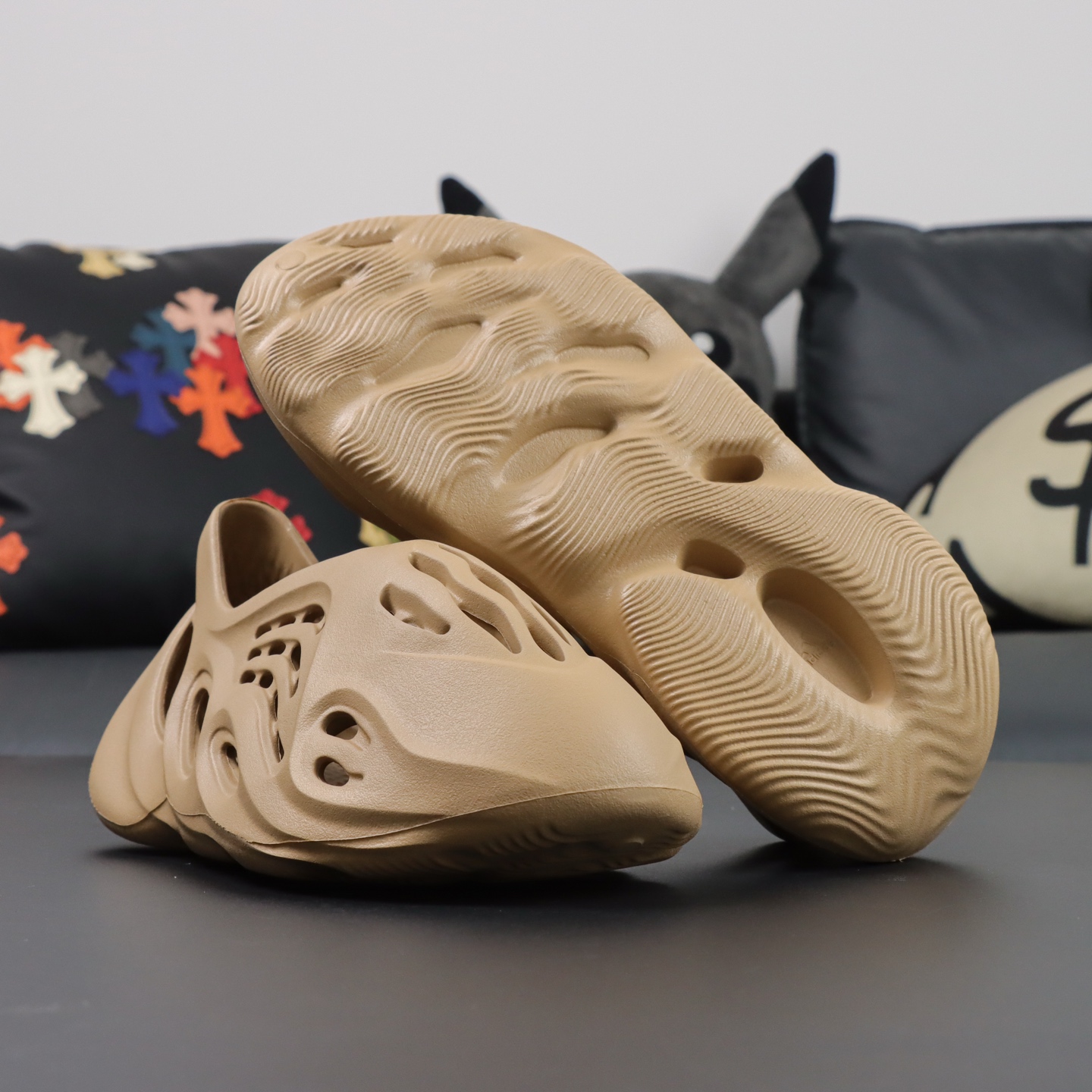 Crocs Yeezy Basic Shoes Brown M