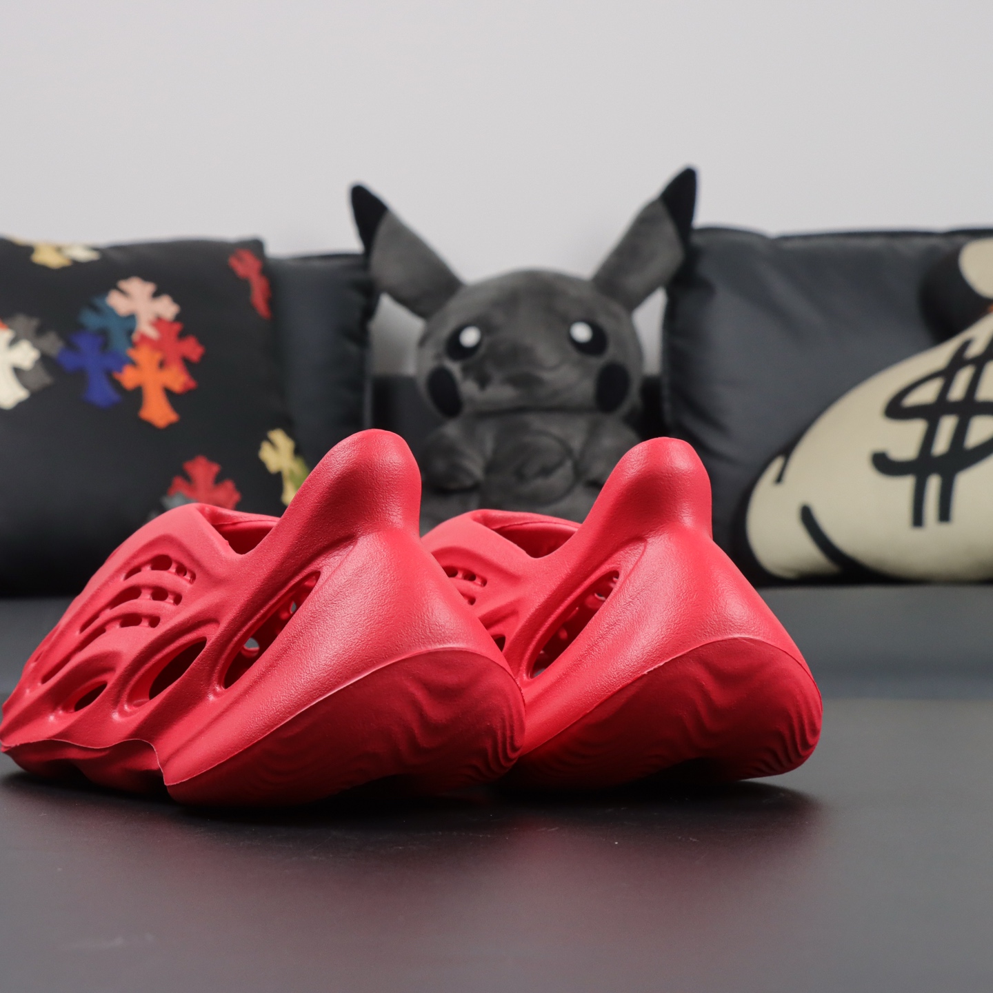 Crocs Yeezy Basic Shoes Red M