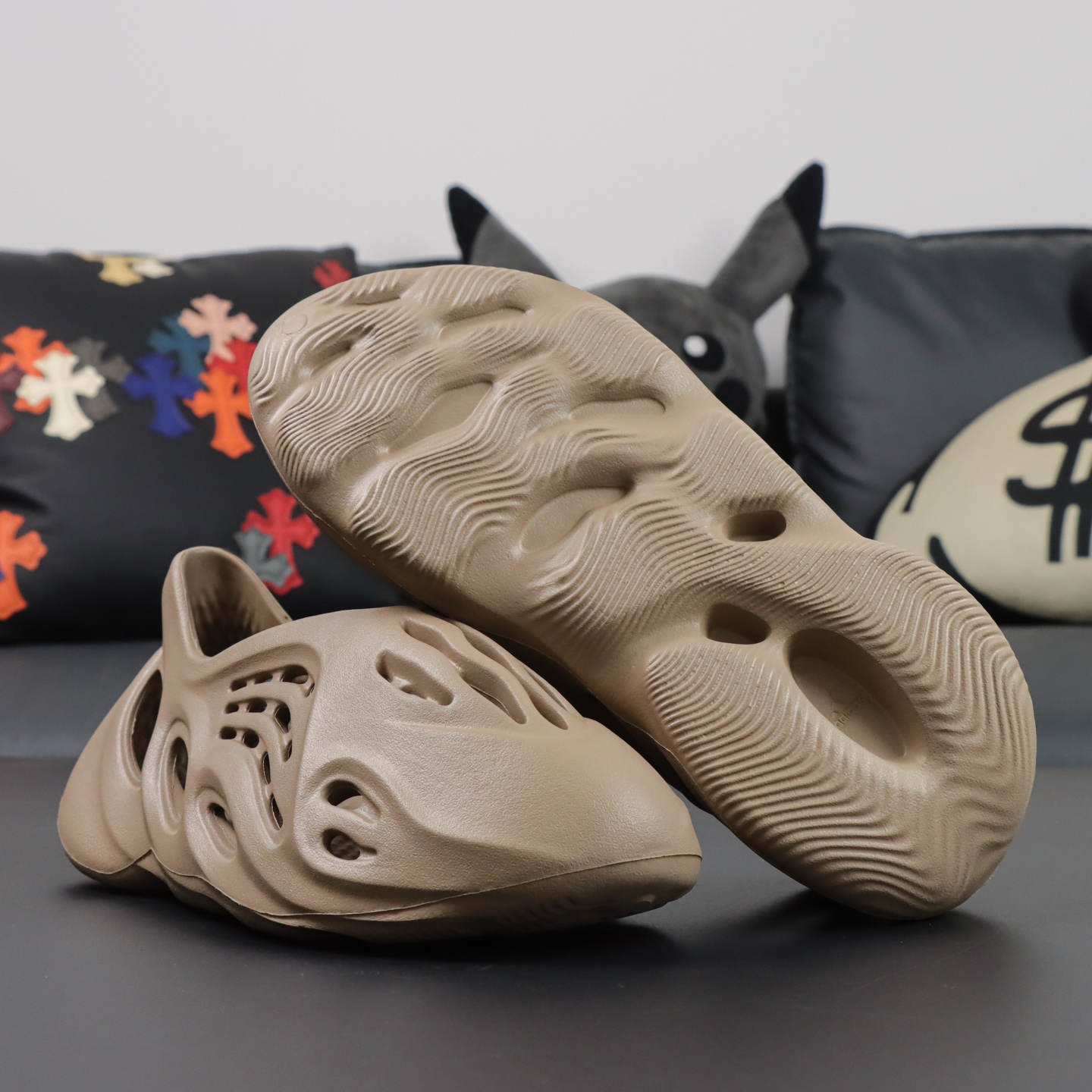 Crocs Yeezy Basic Shoes Brown M