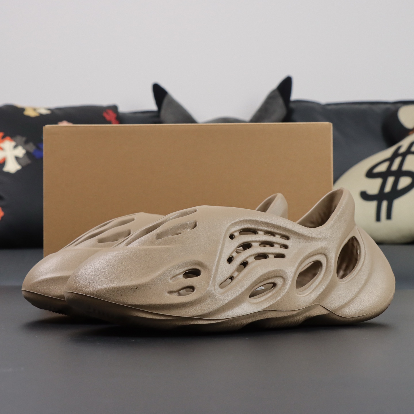 Crocs Yeezy Basic Shoes Brown M