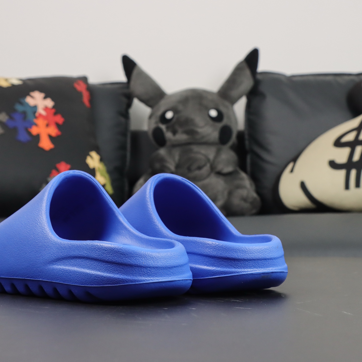 Yeezy Slippers Blue L-s