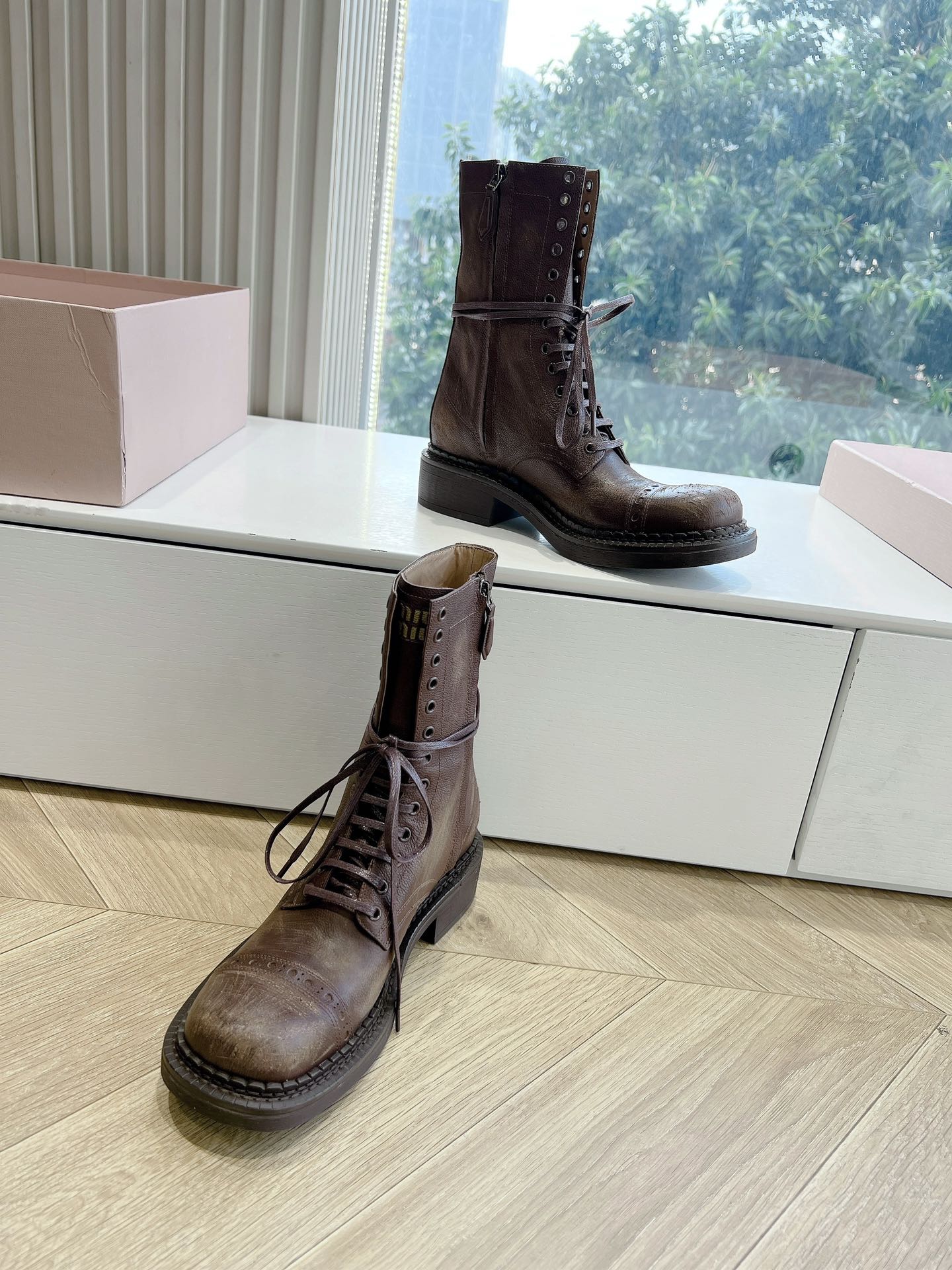 Miu Miu Boots Cow Leather M