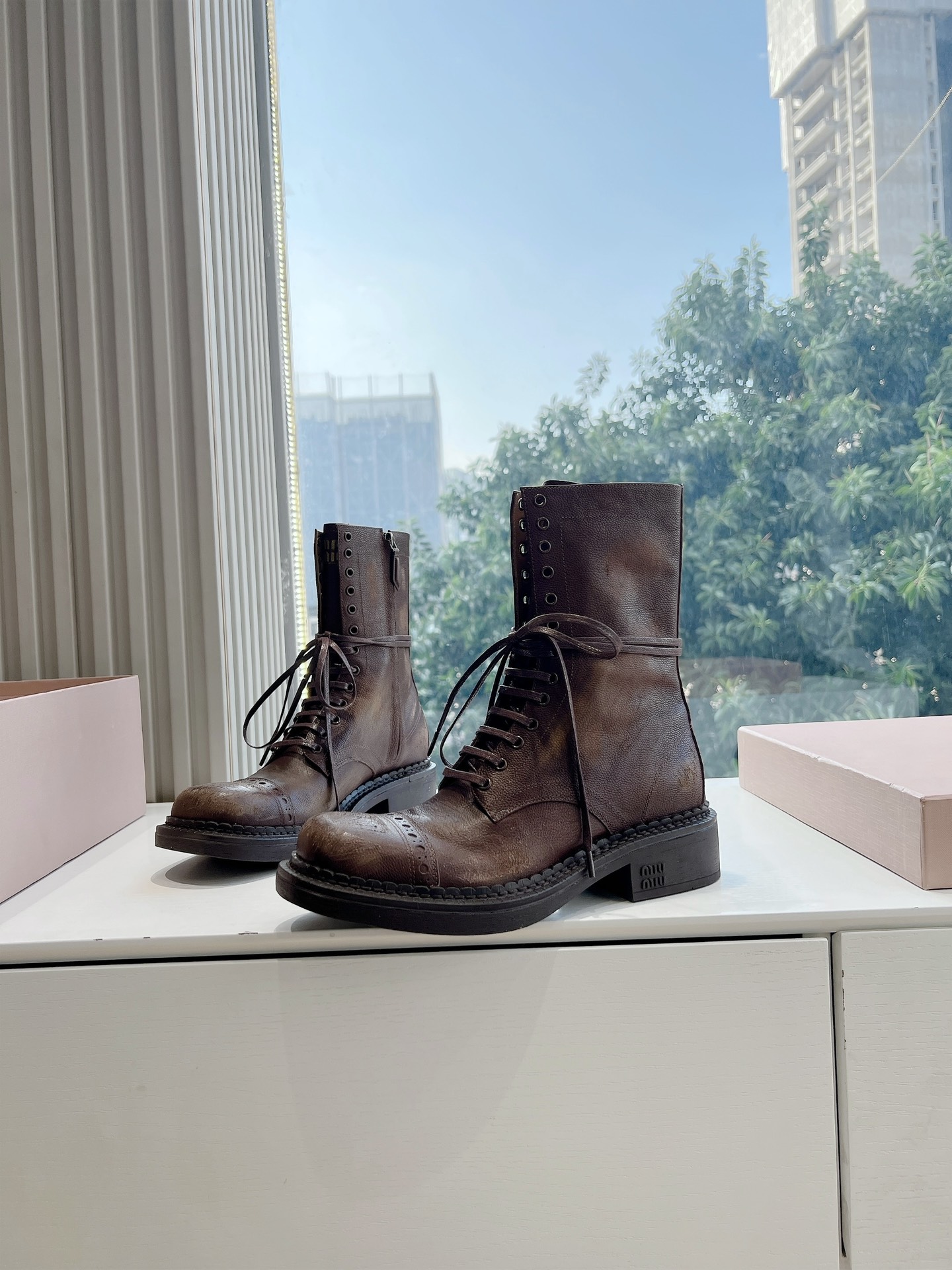 Miu Miu Boots Cow Leather M