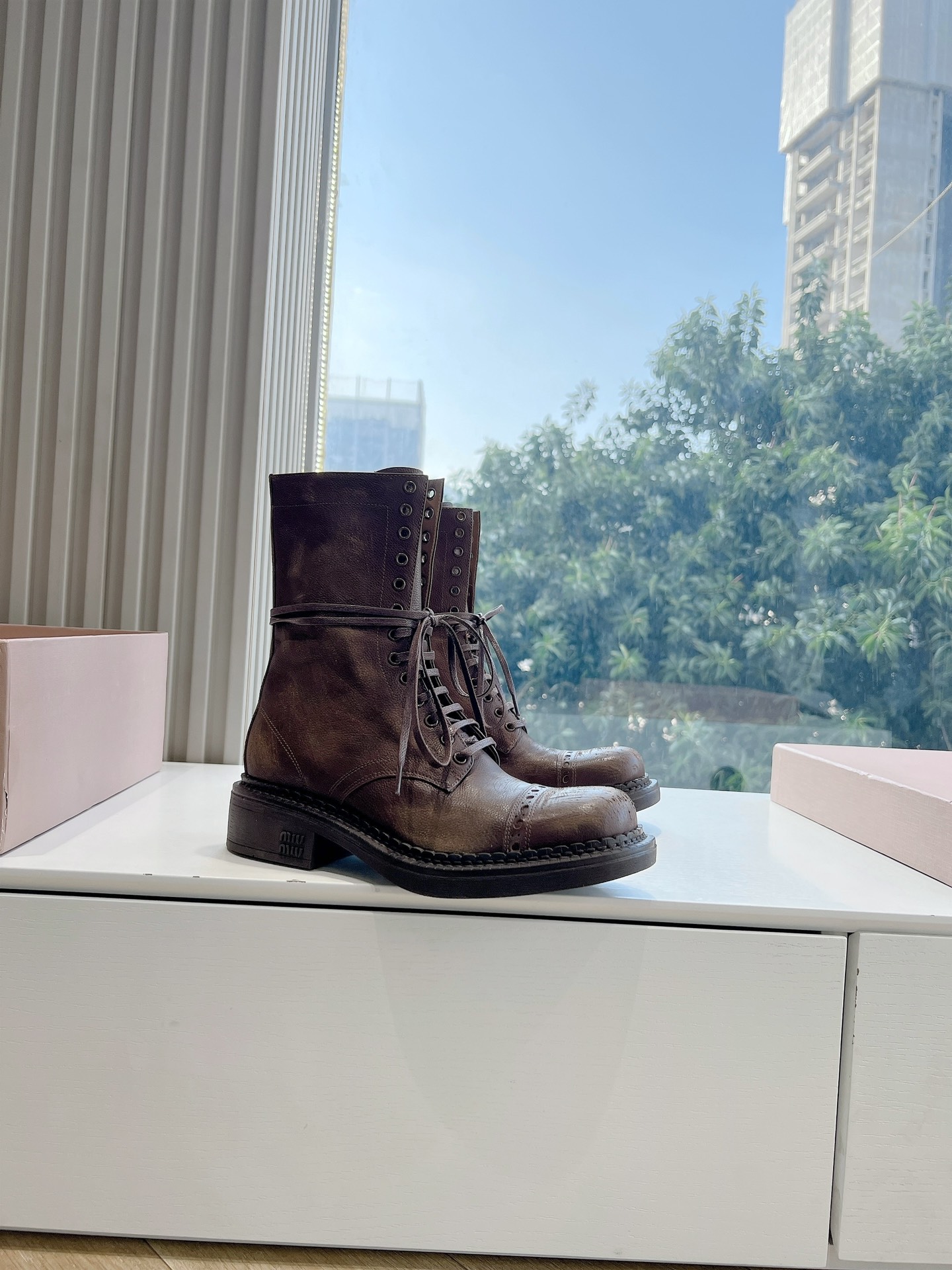 Miu Miu Boots Cow Leather M