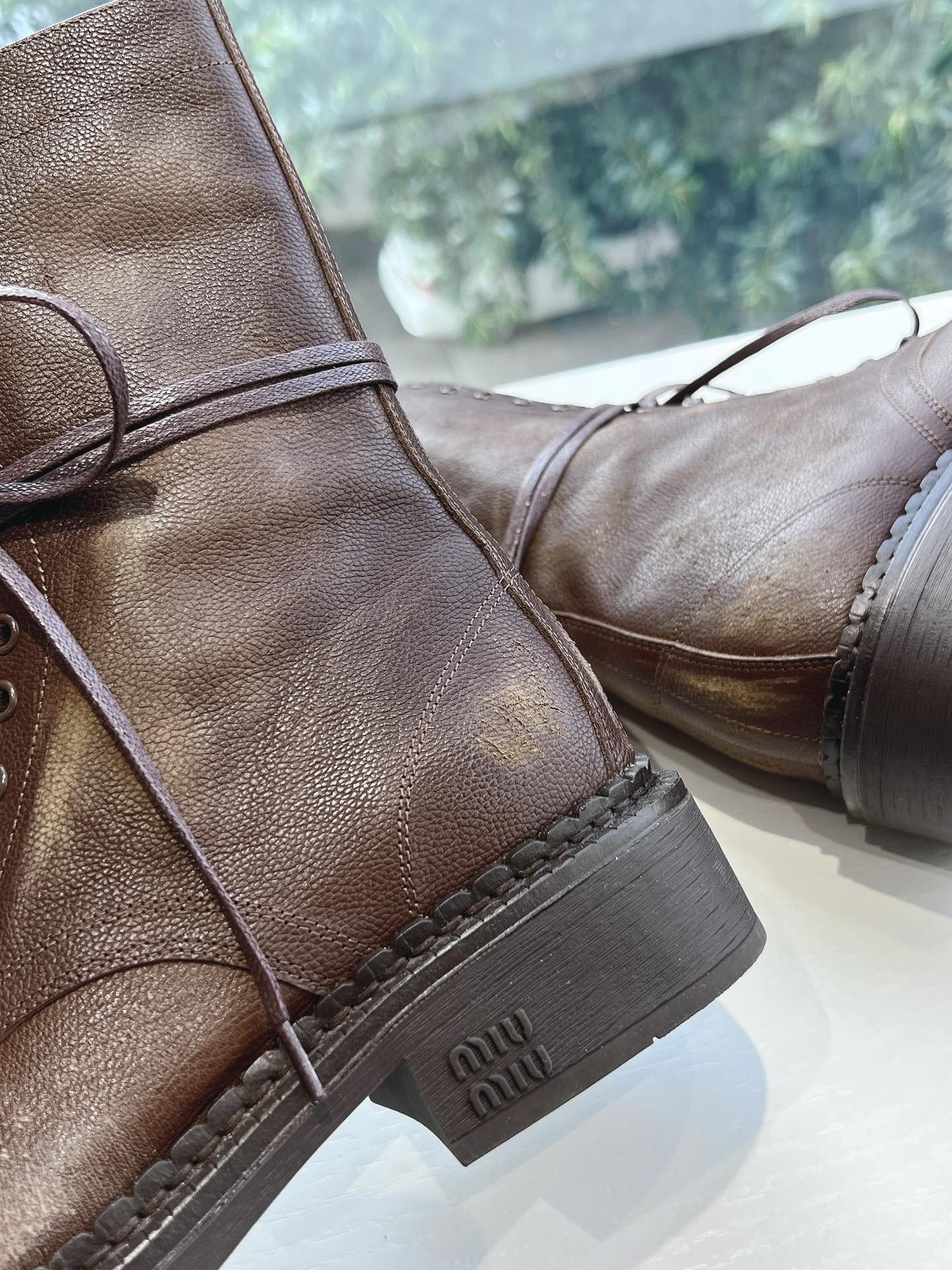 Miu Miu Boots Cow Leather M