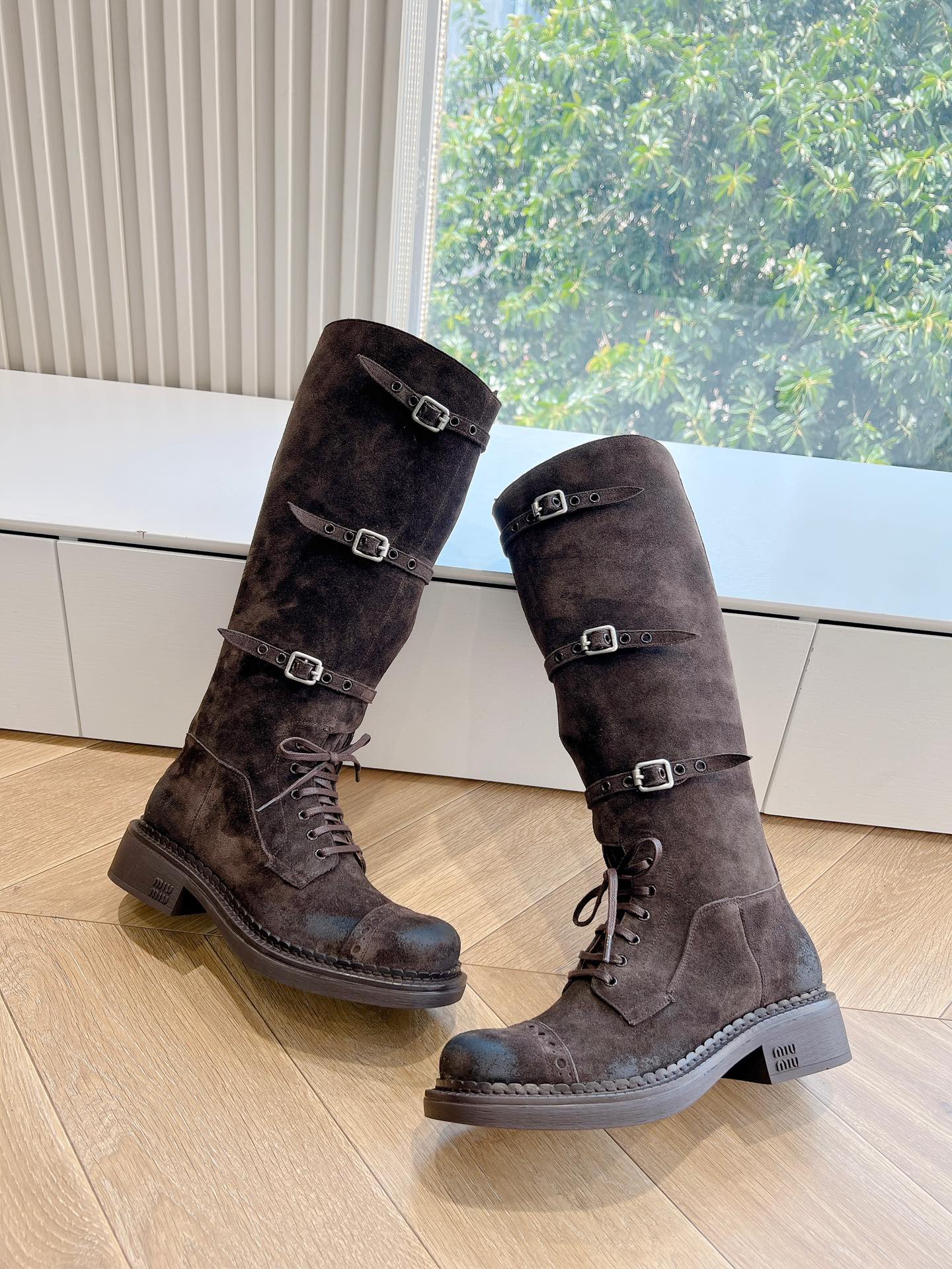 Miu Miu Boots Cow Leather M