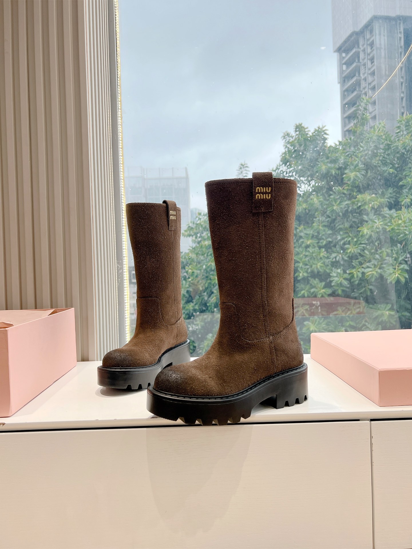 Miu Miu Boots Cow Leather M