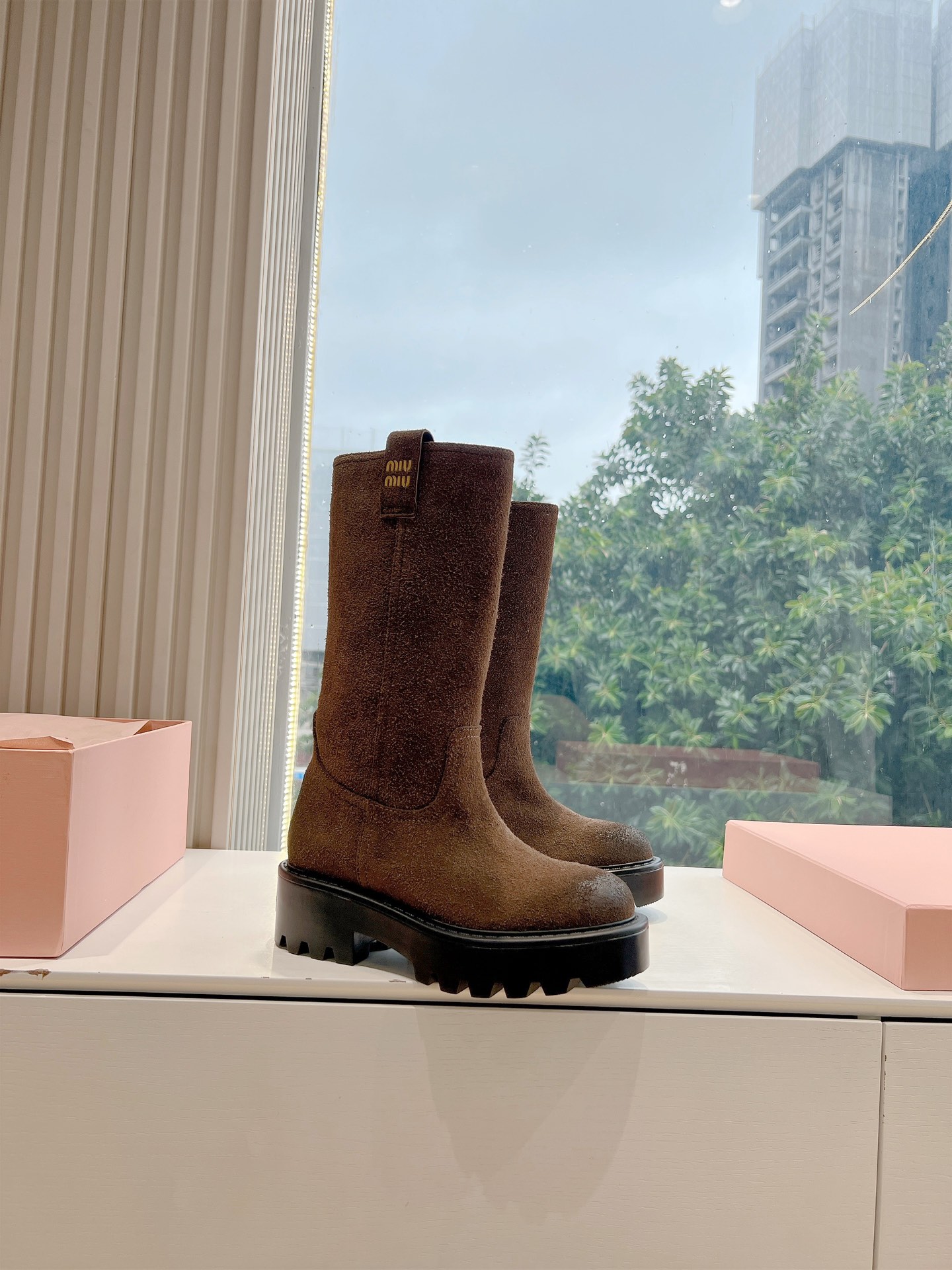 Miu Miu Boots Cow Leather M
