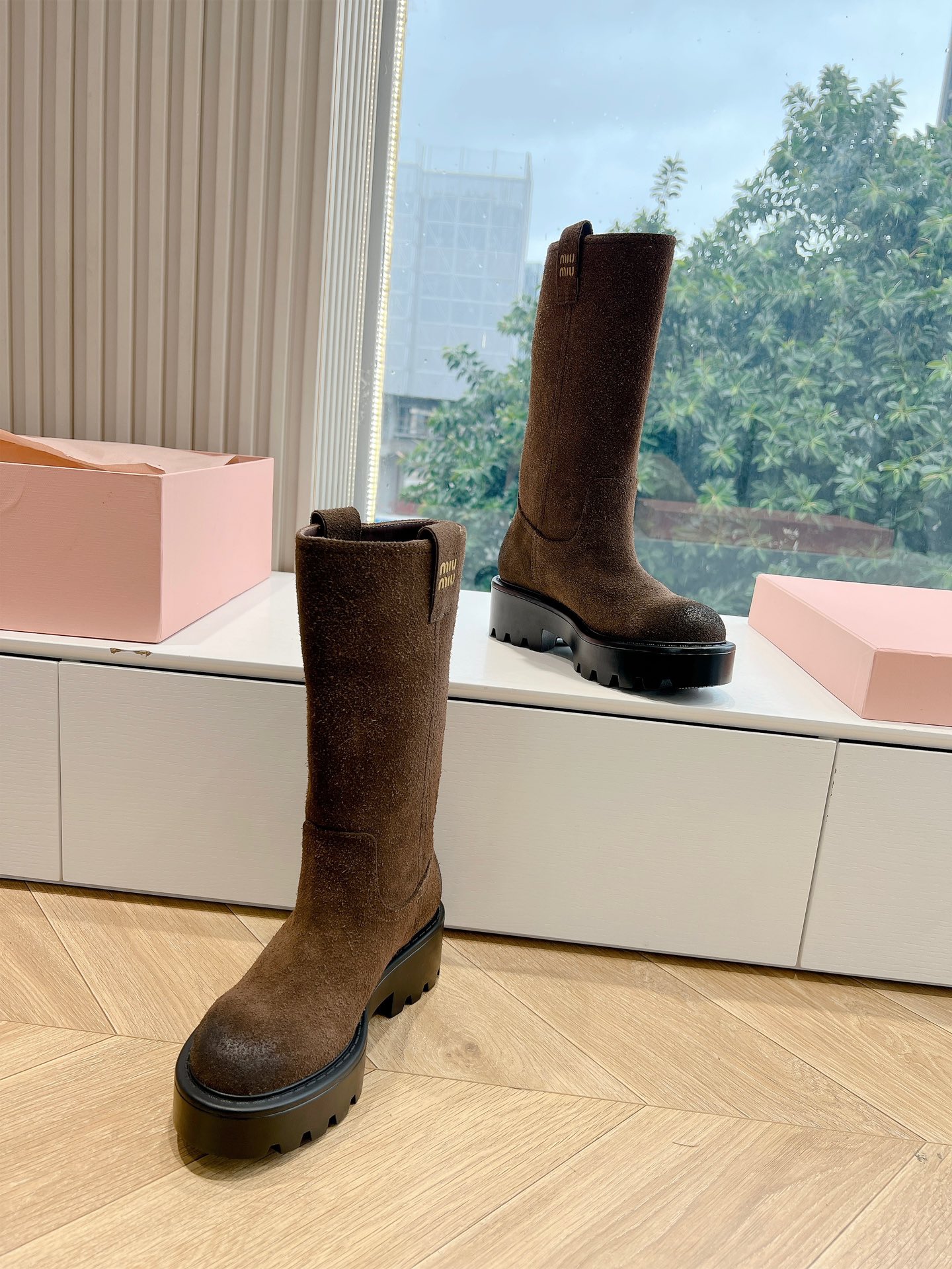 Miu Miu Boots Cow Leather M