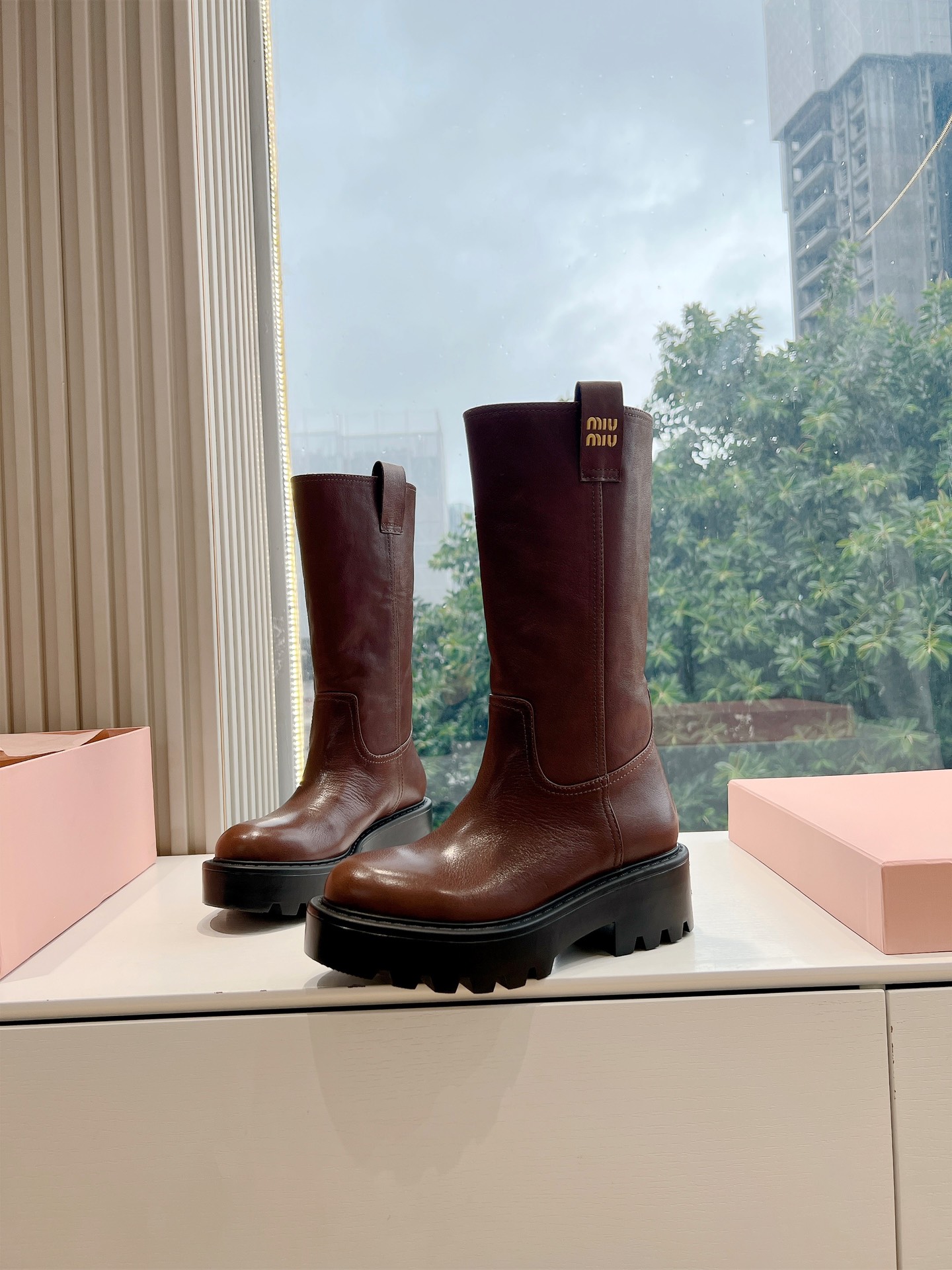 Miu Miu Boots Cow Leather M