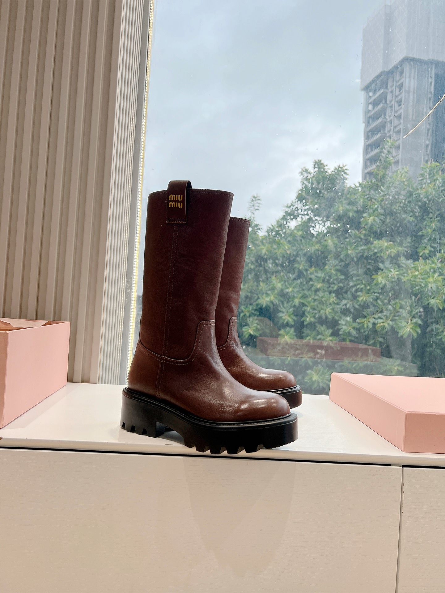 Miu Miu Boots Cow Leather M