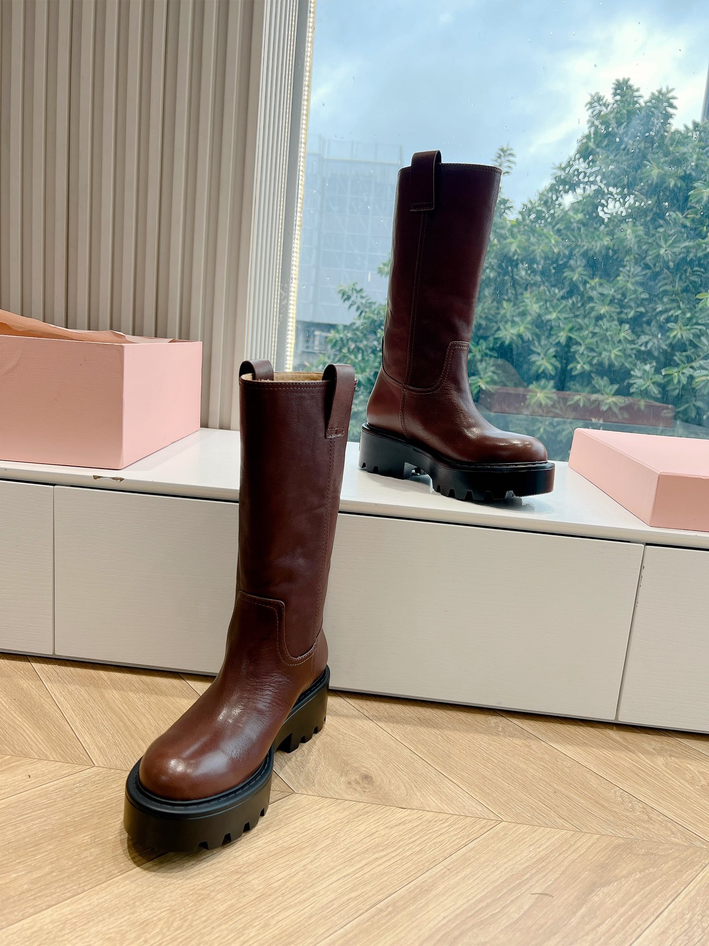 Miu Miu Boots Cow Leather M