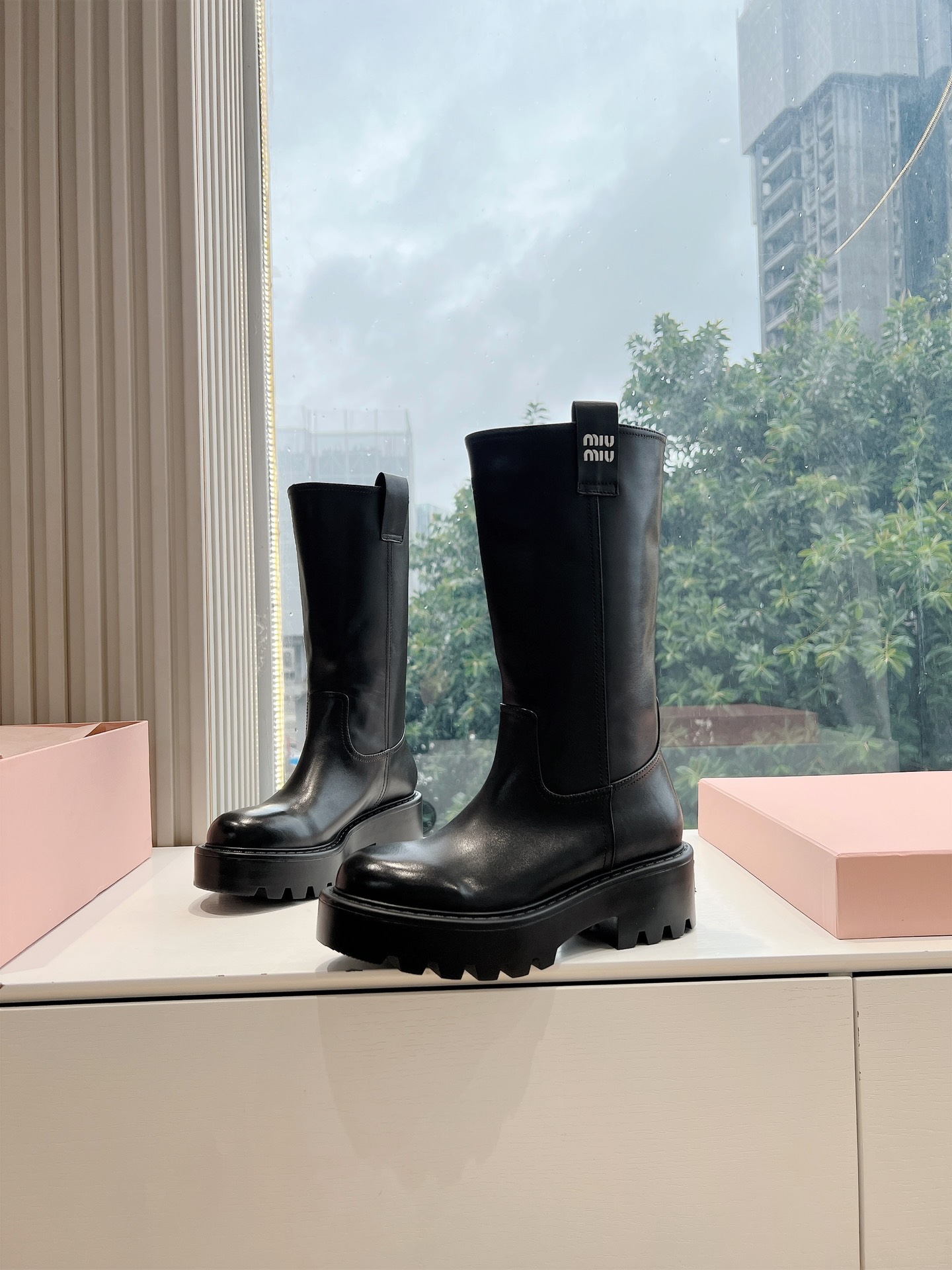 Miu Miu Boots Cow Leather M