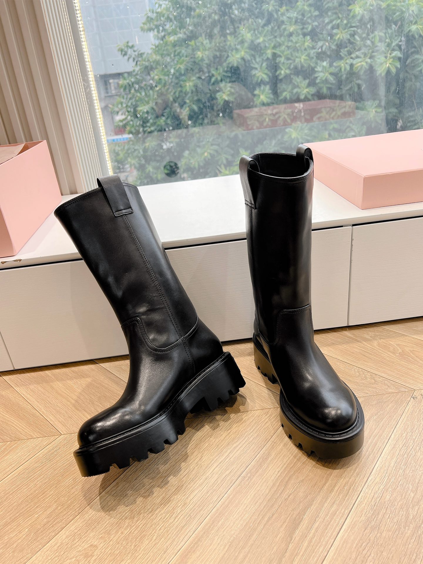 Miu Miu Boots Cow Leather M