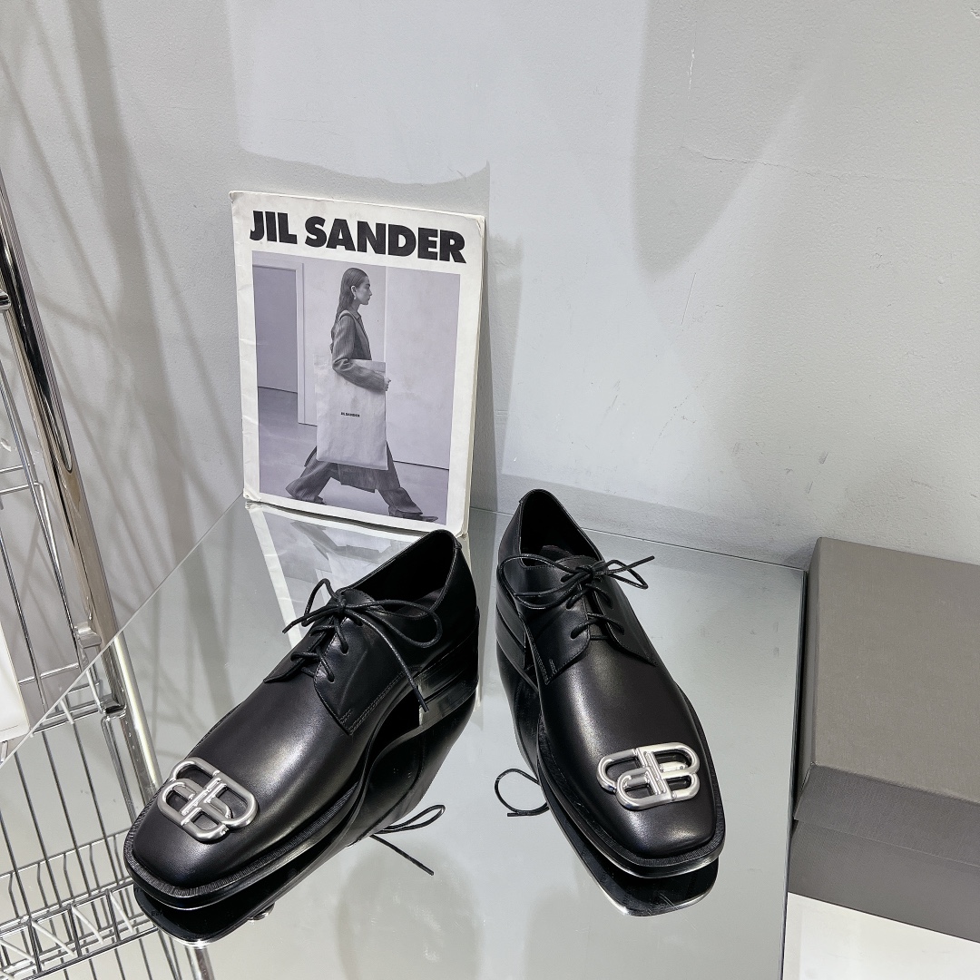 Balenciaga Male Leather Shoes Real Leather M-l-s