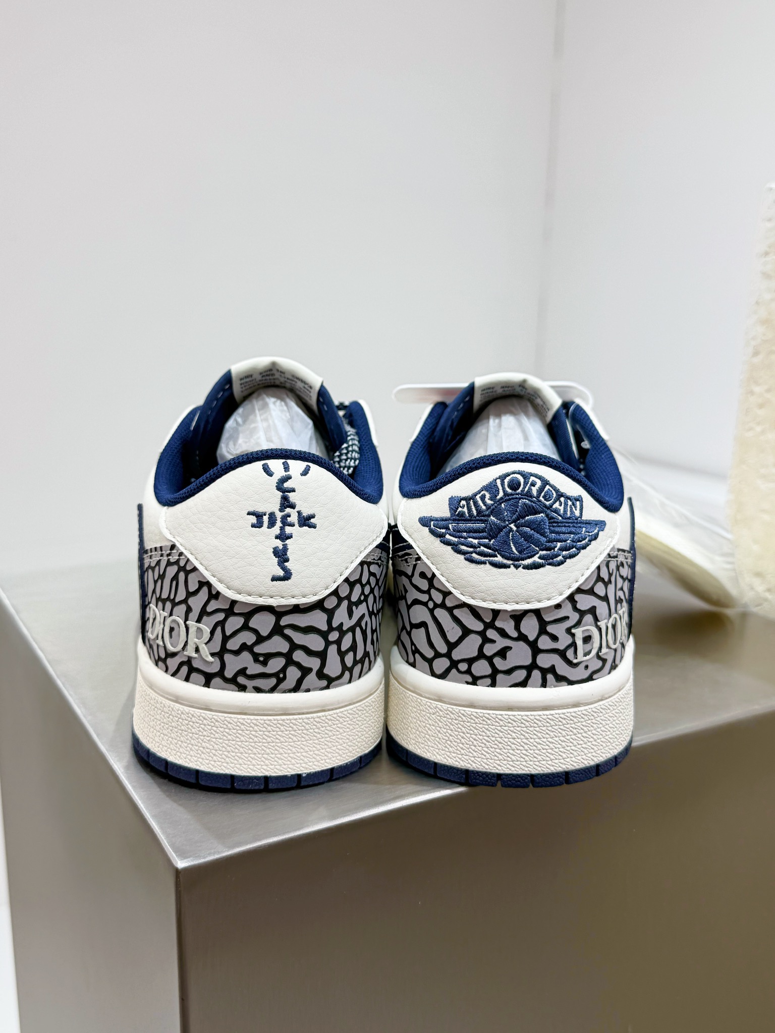 Dior Jordan Nike Male Canvas Shoes Canvas L-s