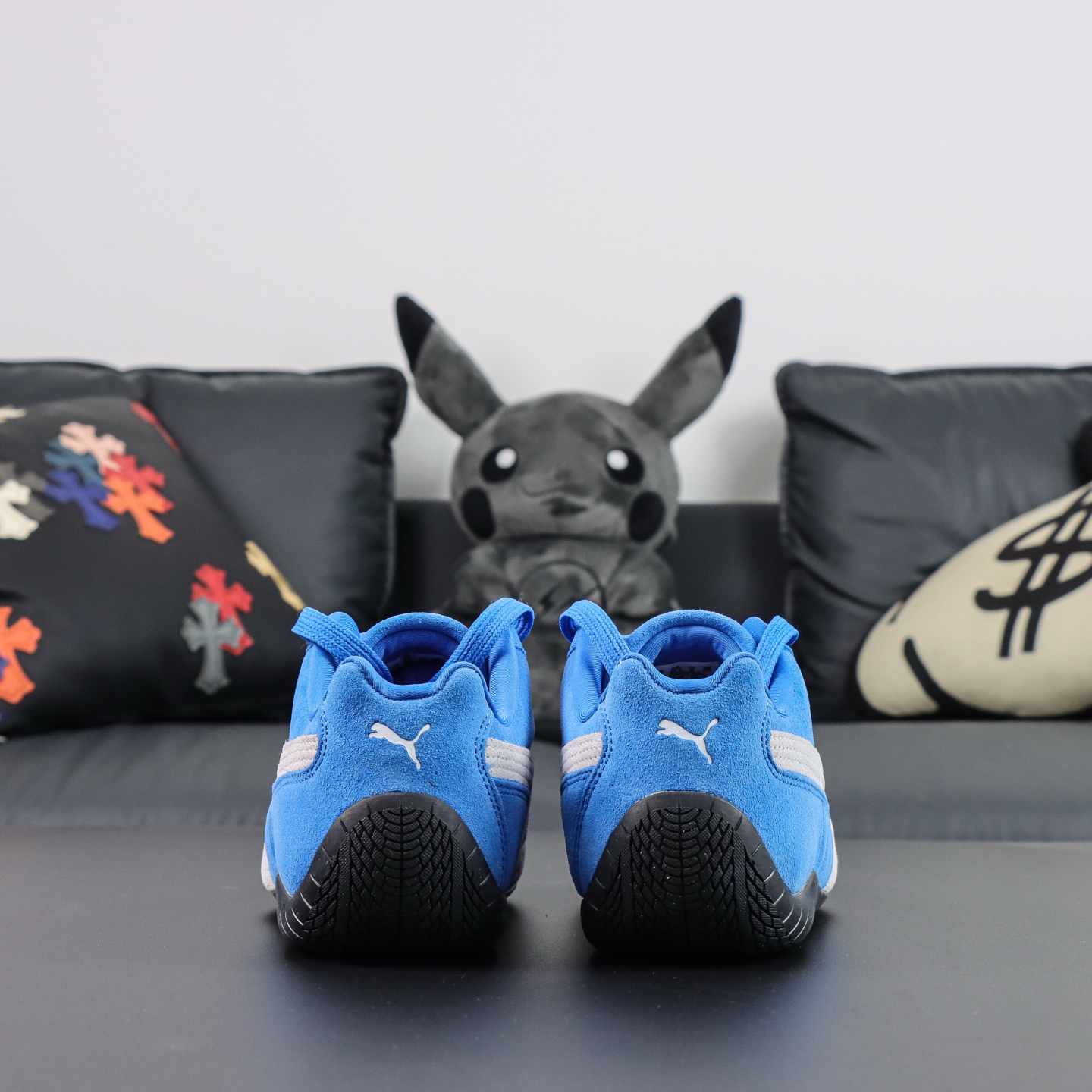 Male Leather Shoes Blue S