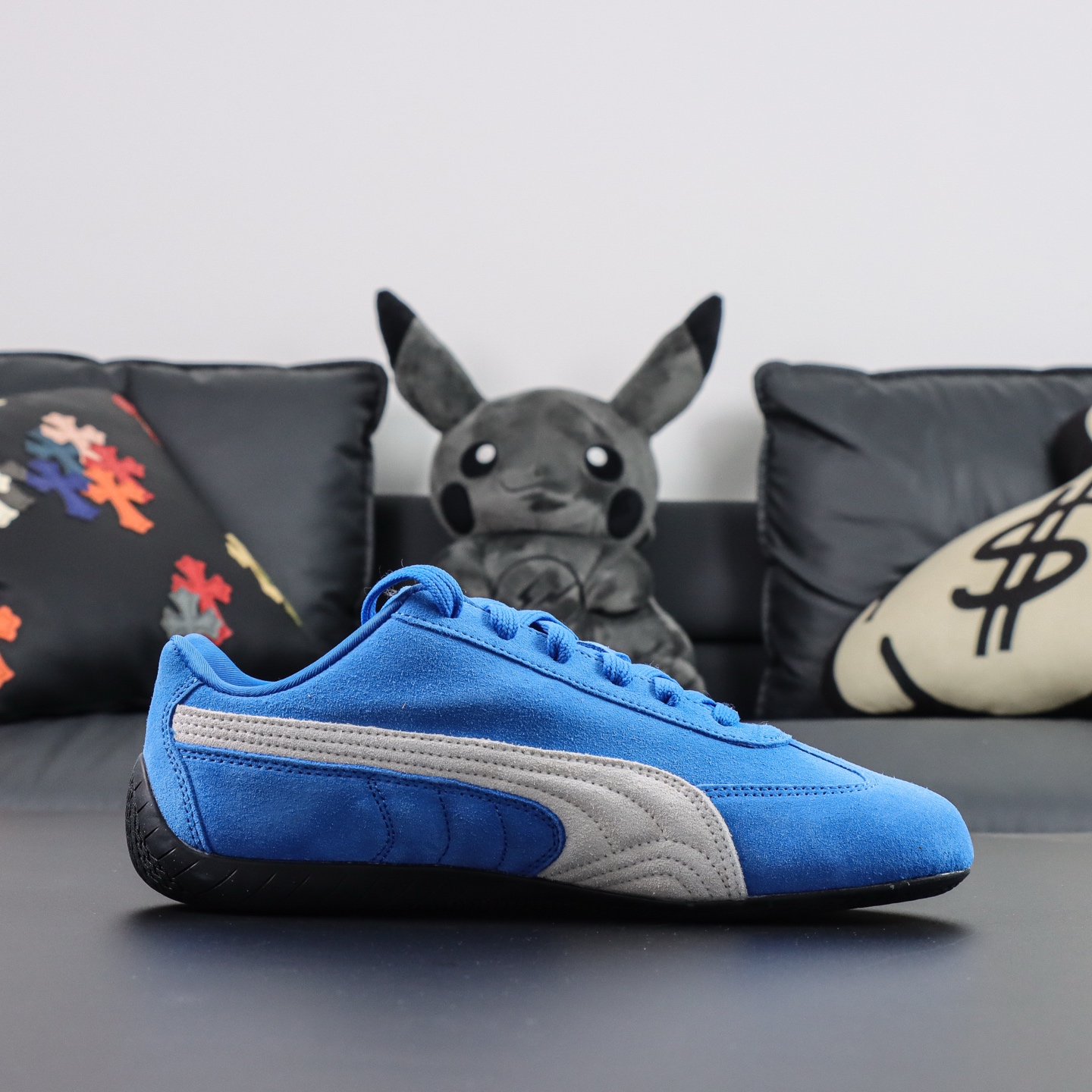Male Leather Shoes Blue S