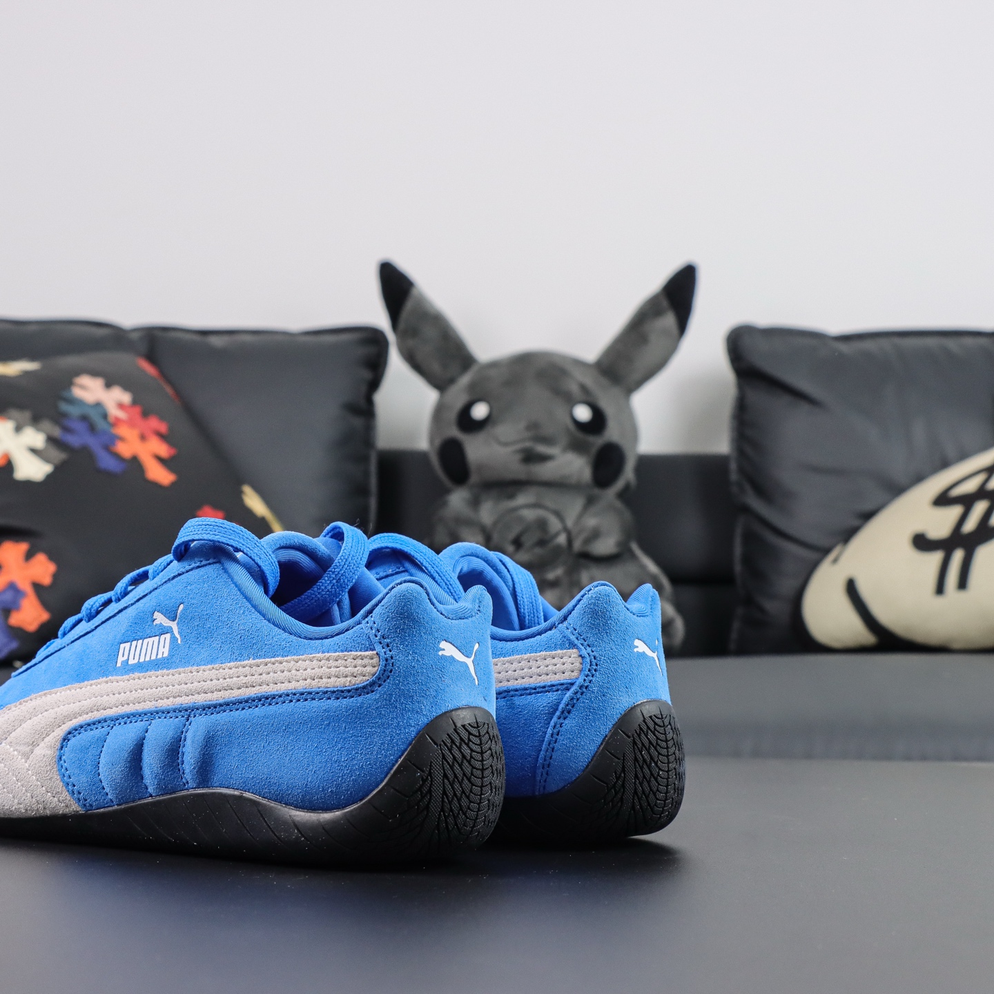 Male Leather Shoes Blue S