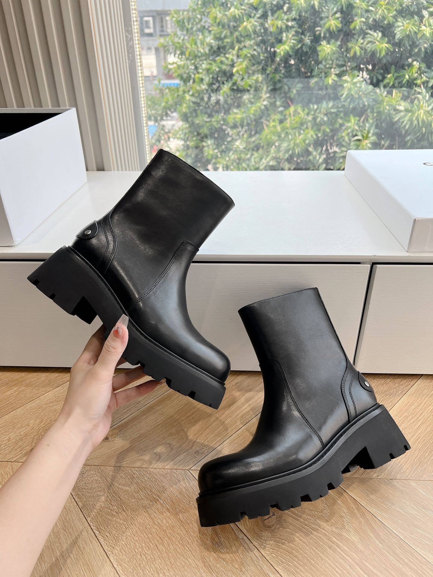 Celine Boots Real Leather L
