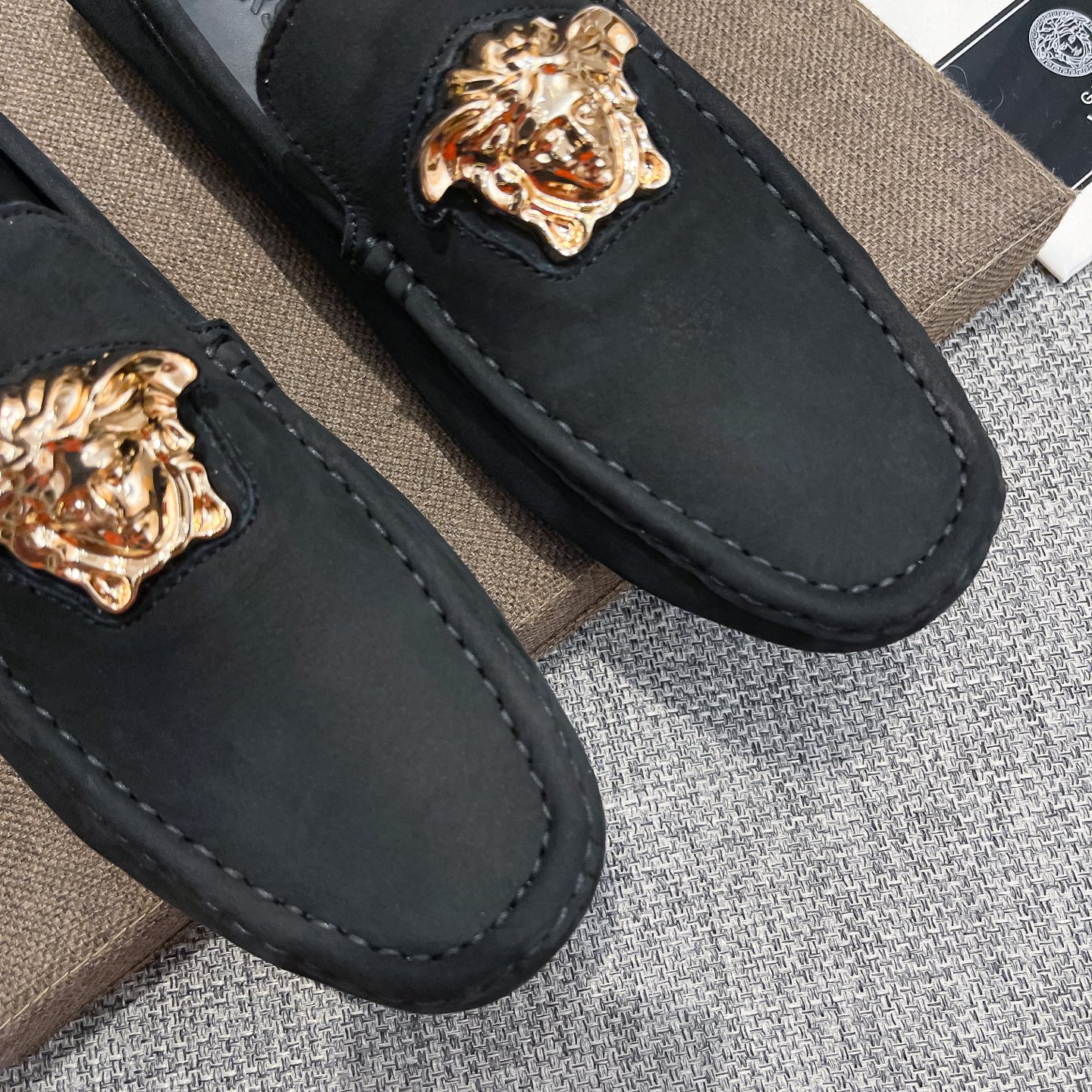 Versace Male Loafers Cow Leather