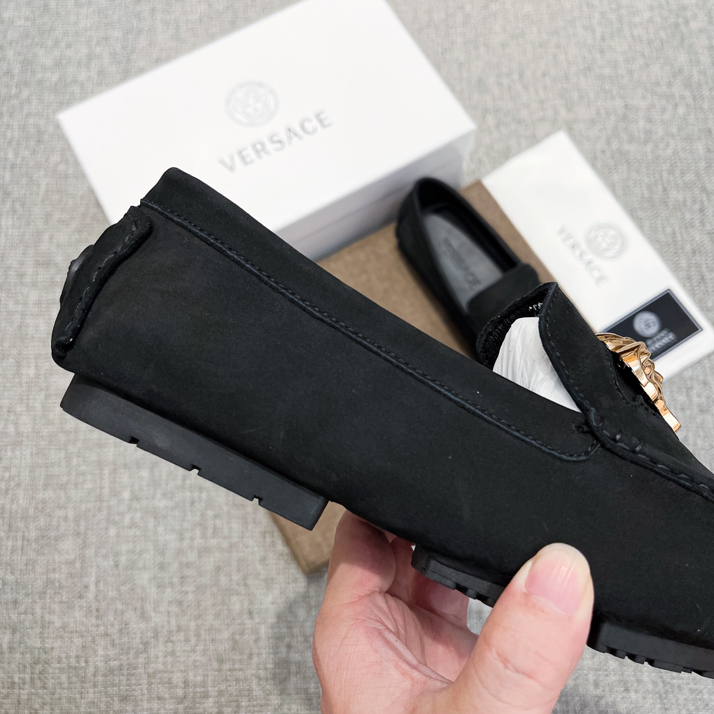 Versace Male Loafers Cow Leather