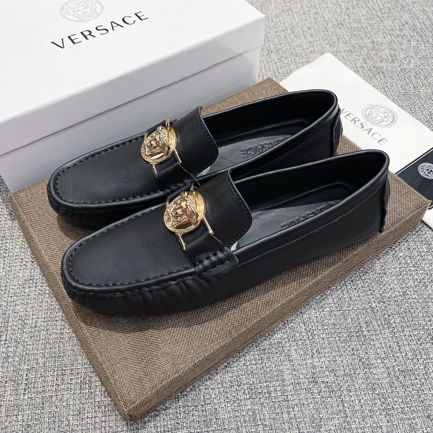 Versace Male Basic Shoes Breathable
