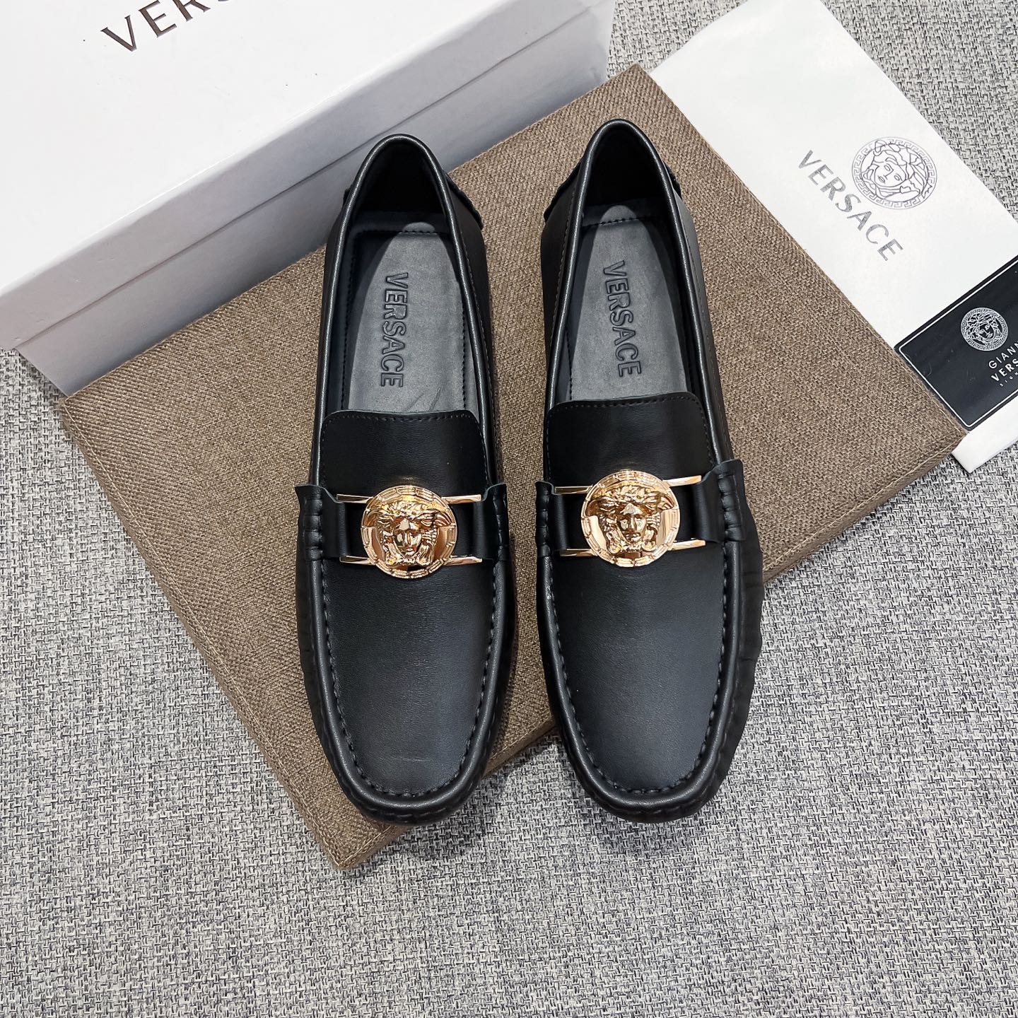 Versace Male Basic Shoes Breathable